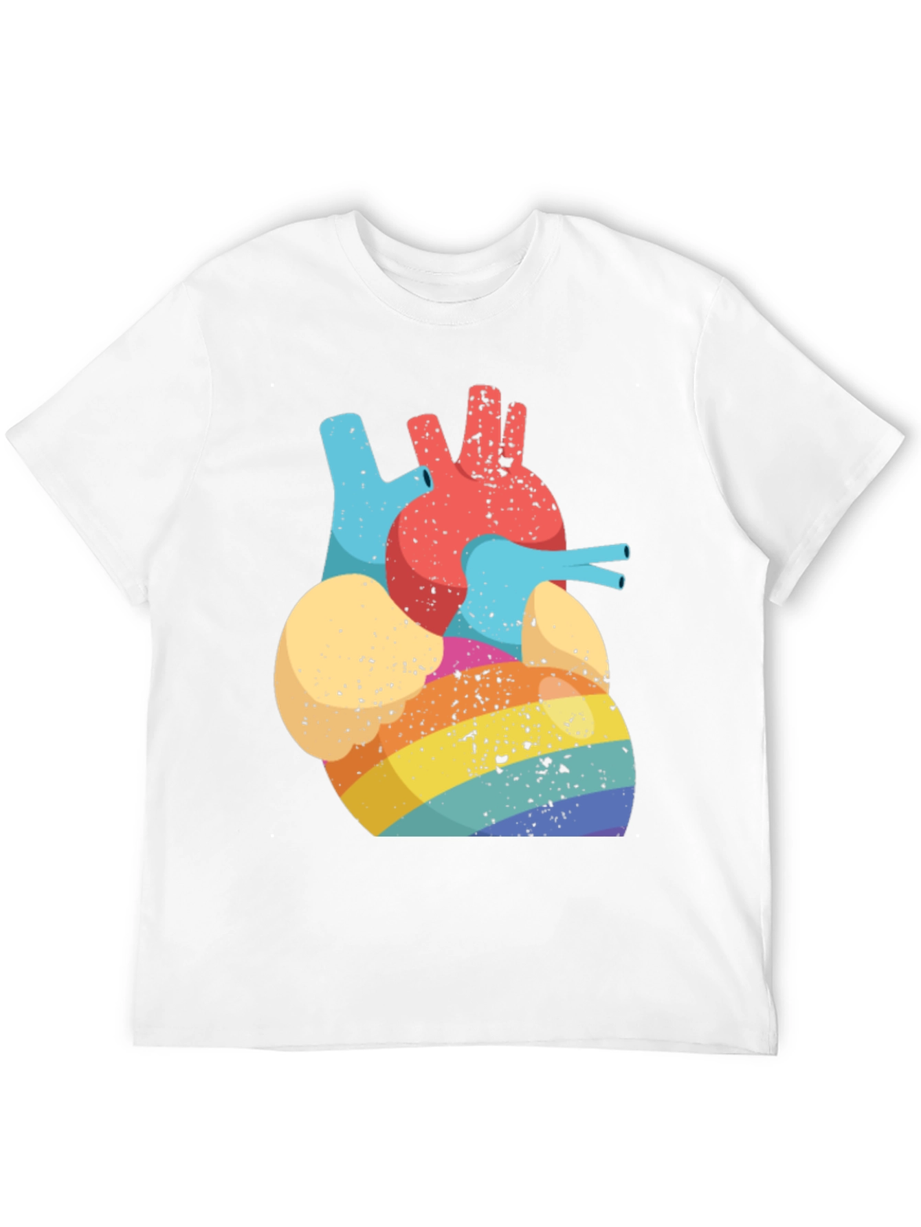 Rainbow Heart Anatomy T-Shirt