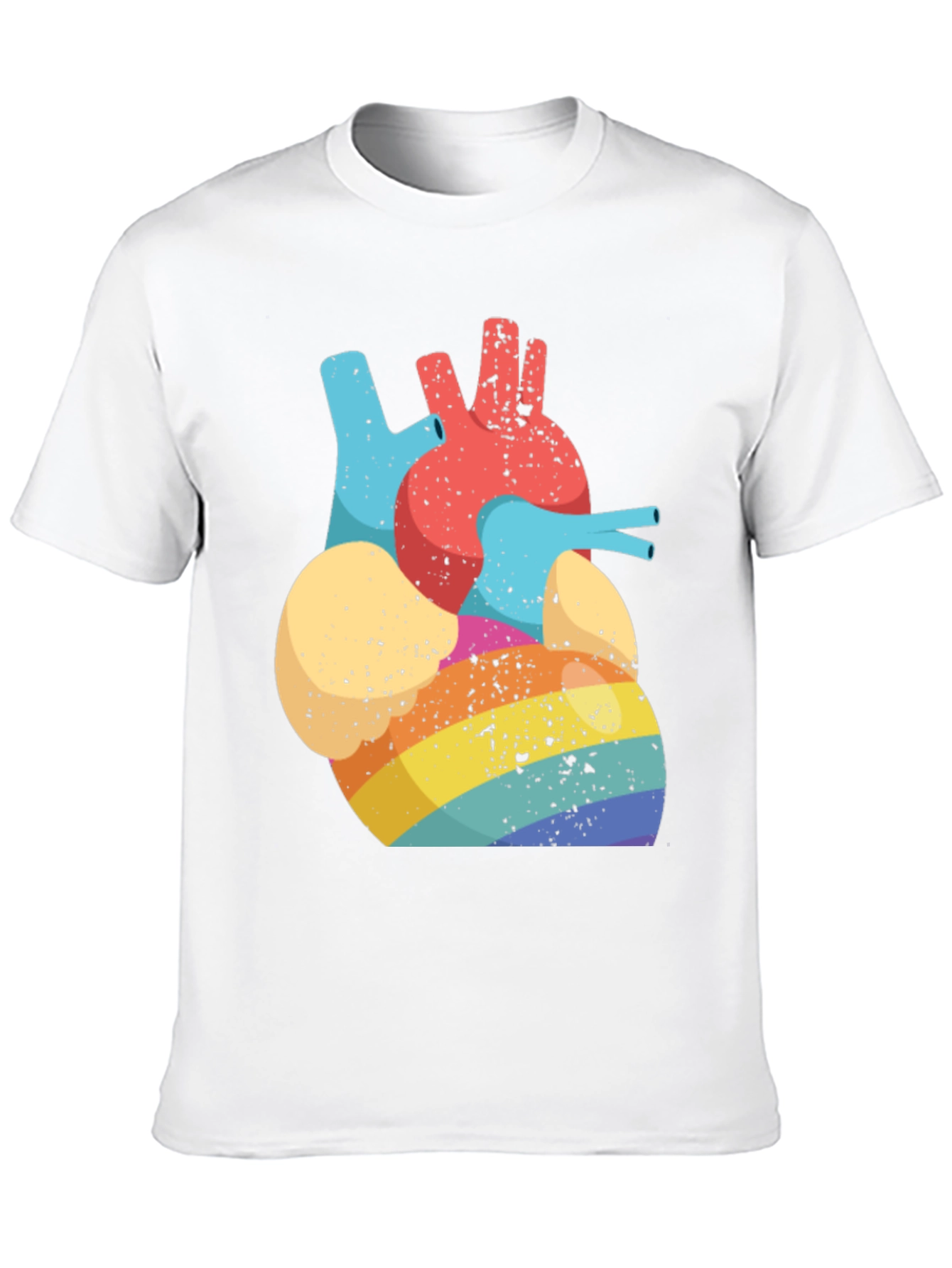 Rainbow Heart Anatomy T-Shirt