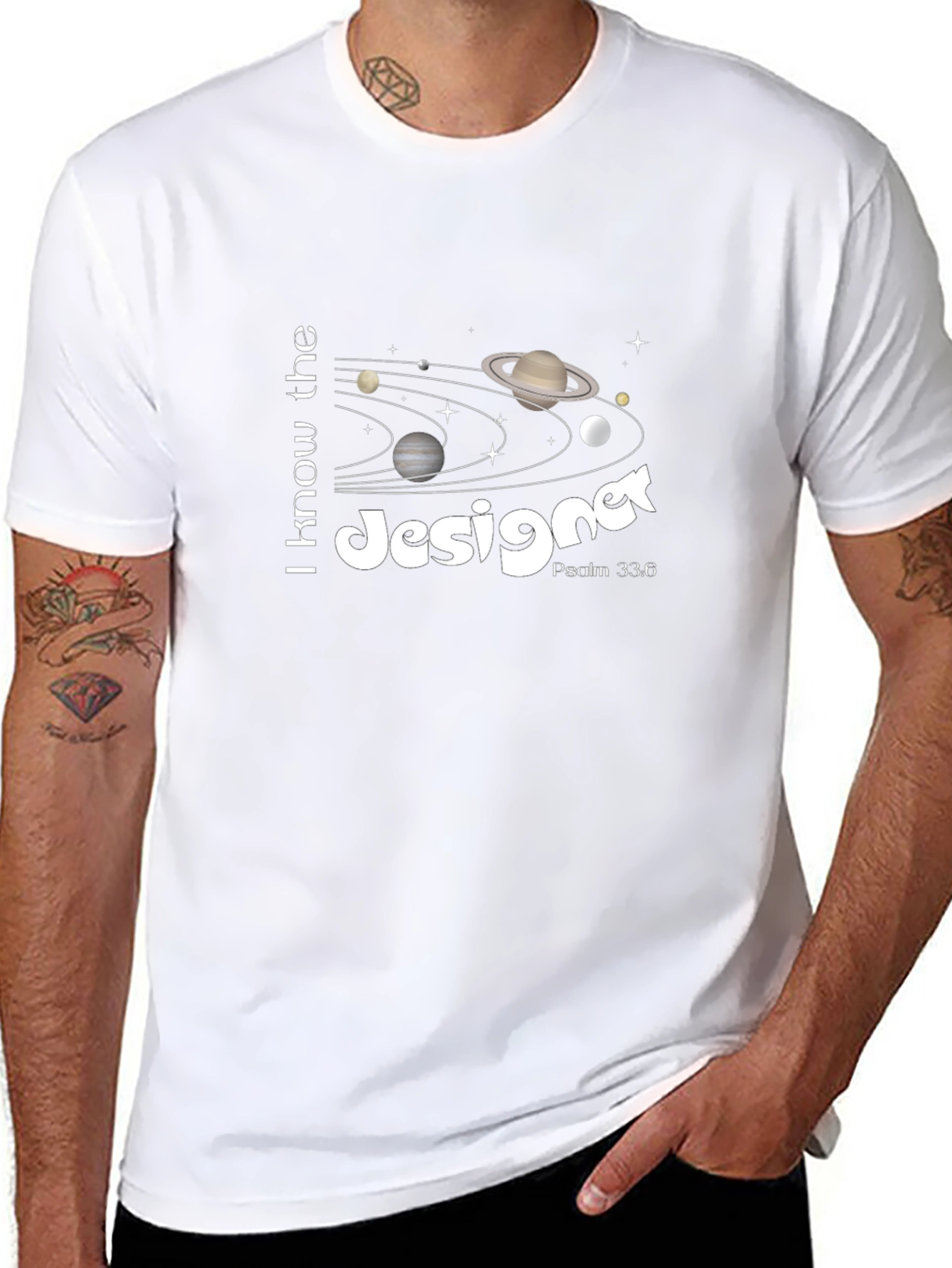 I Know the Designer Galaxy T-Shirt