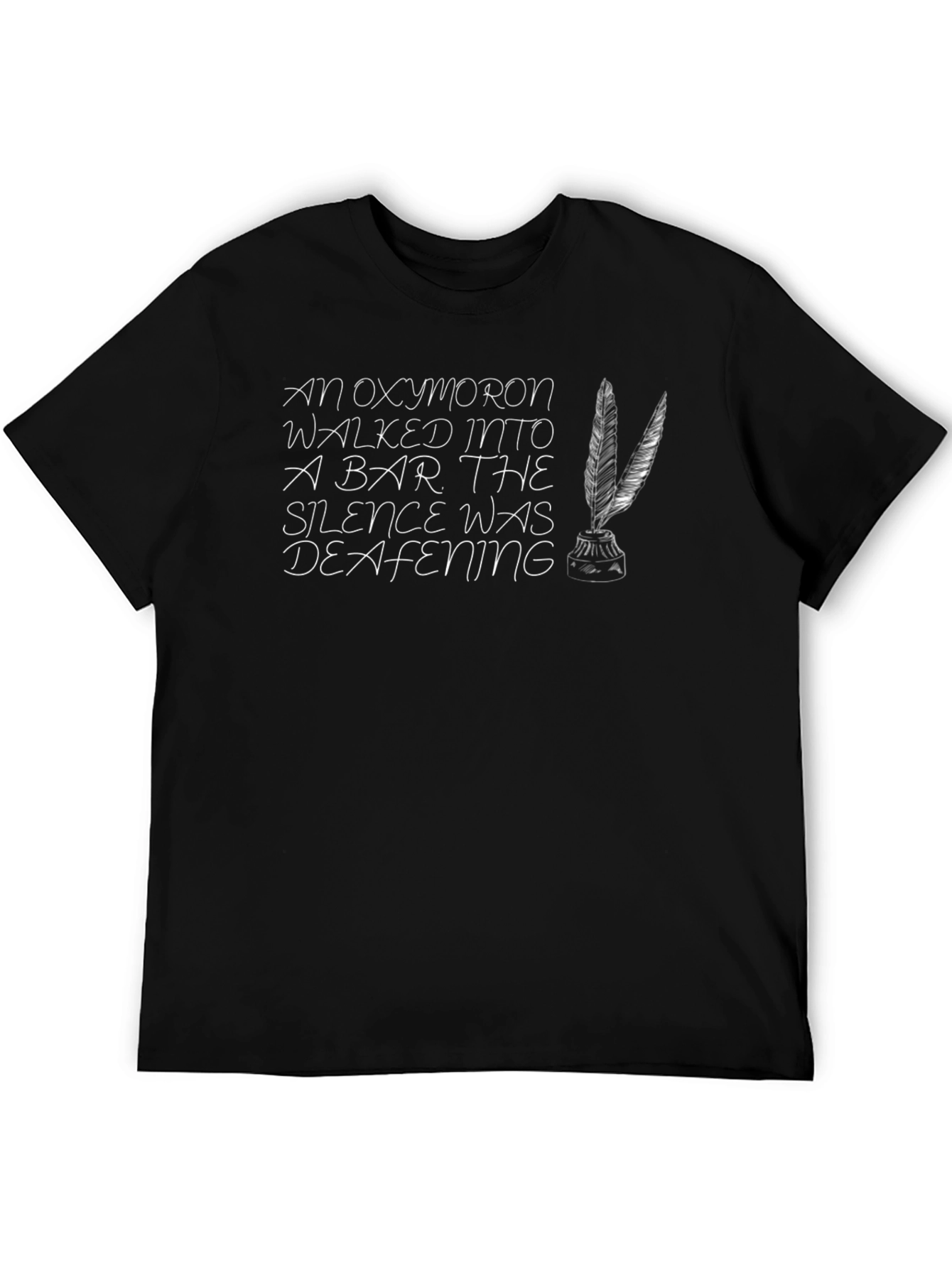 Oxymoron Silence Deafening Graphic Tee - Black