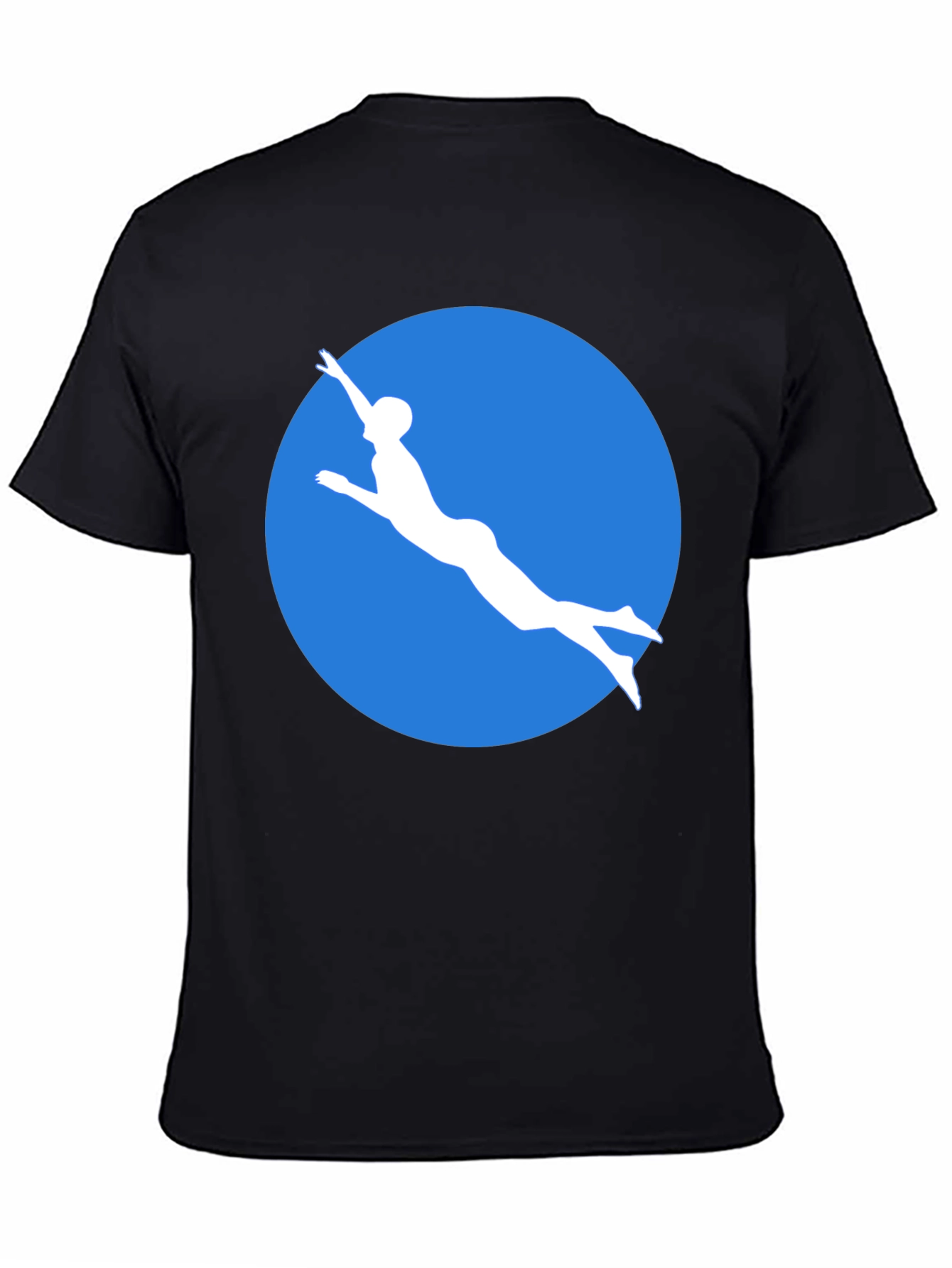 Diver Silhouette Graphic Tee - Black T-Shirt