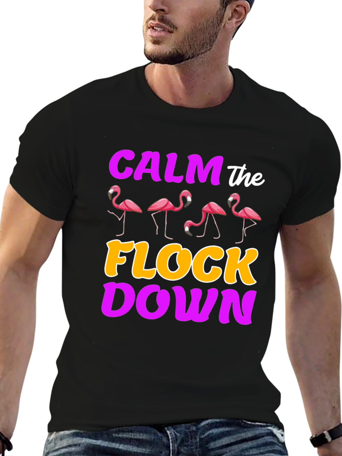 Calm the Flock Down Graphic Tee
