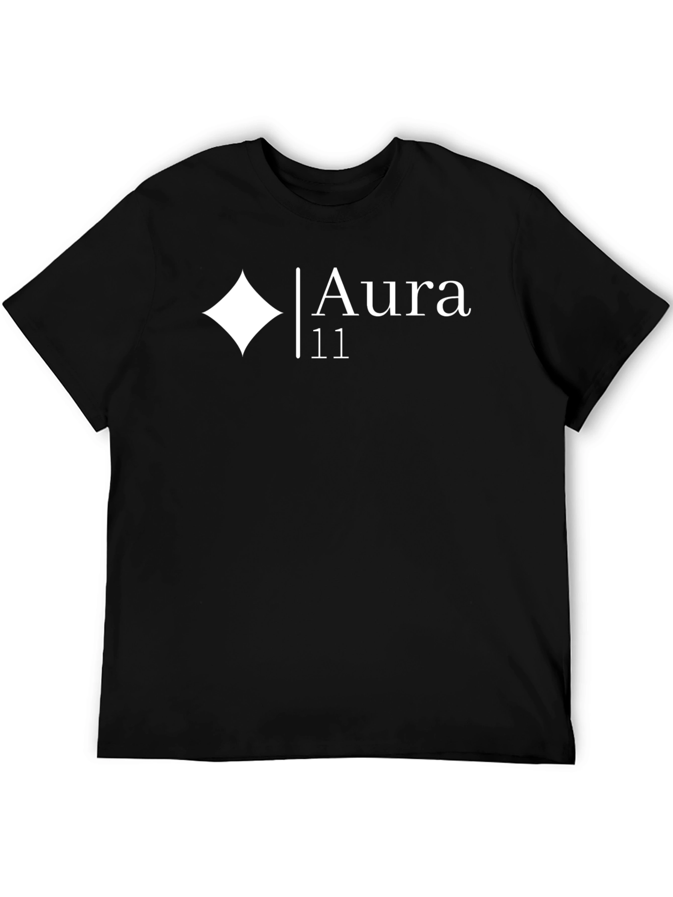 Aura 11 Graphic Tee - Stylish Black T-Shirt