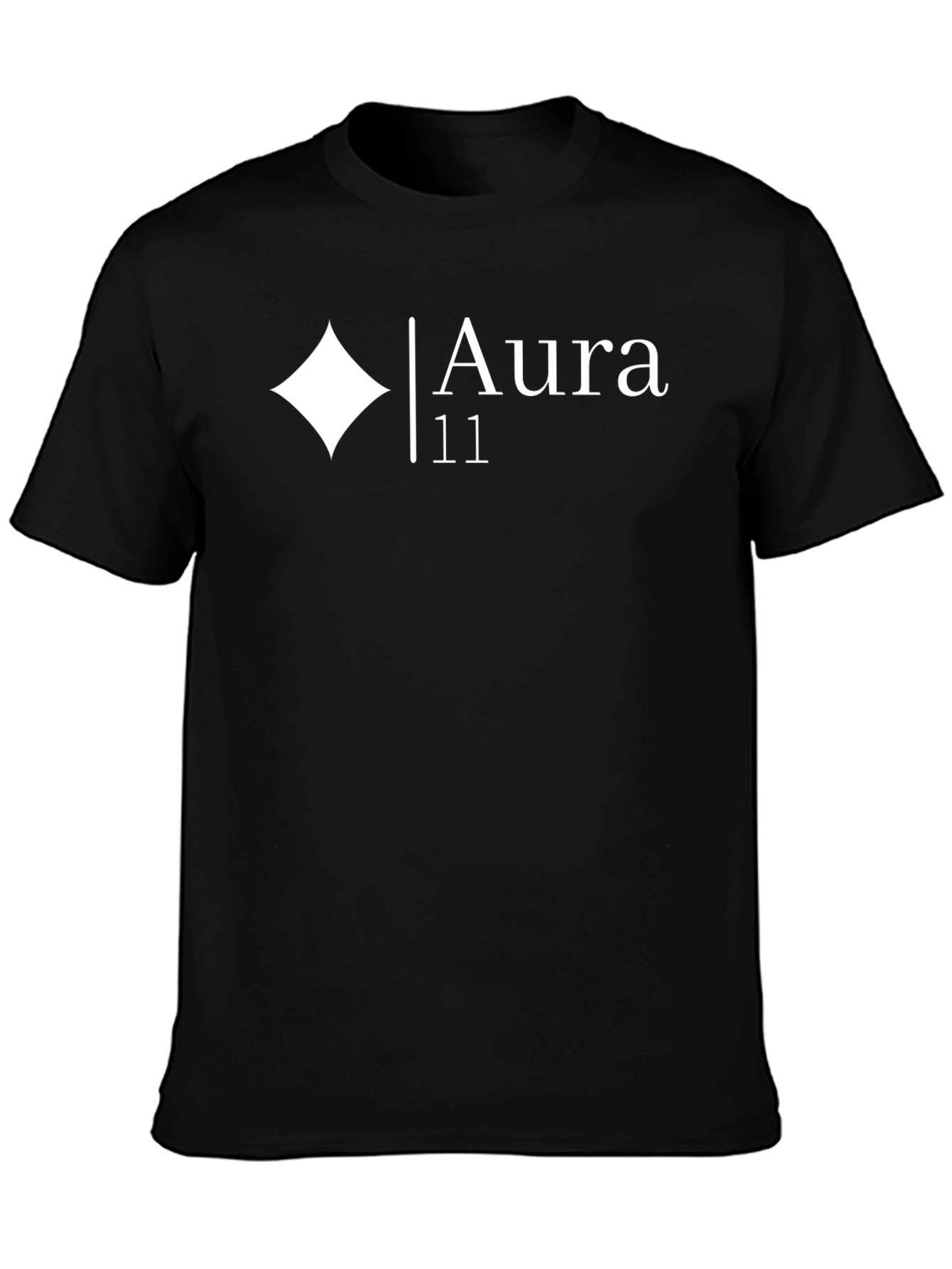 Aura 11 Graphic Tee - Stylish Black T-Shirt