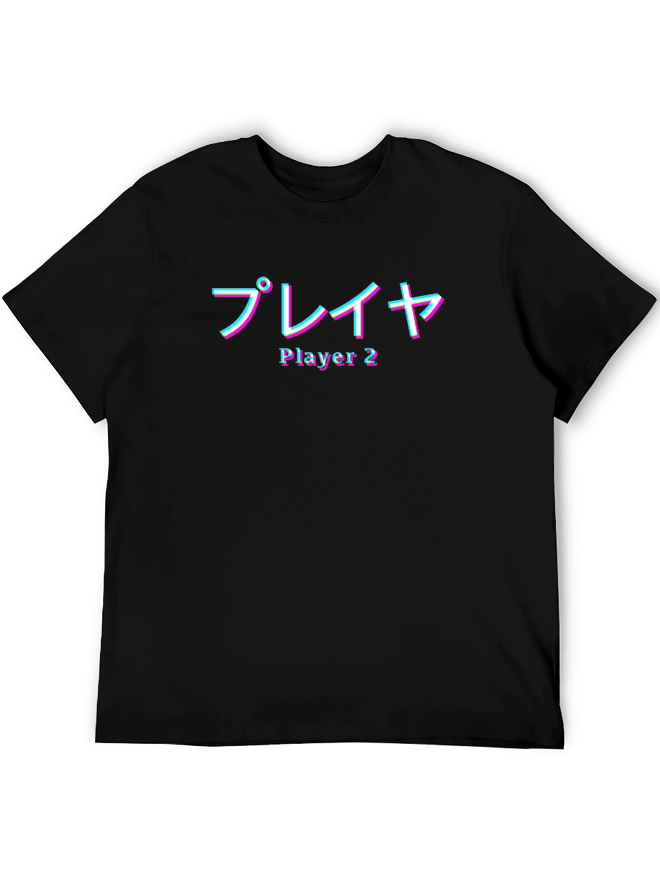 Player 2 Graphic Tee - Black Gamer Shirt