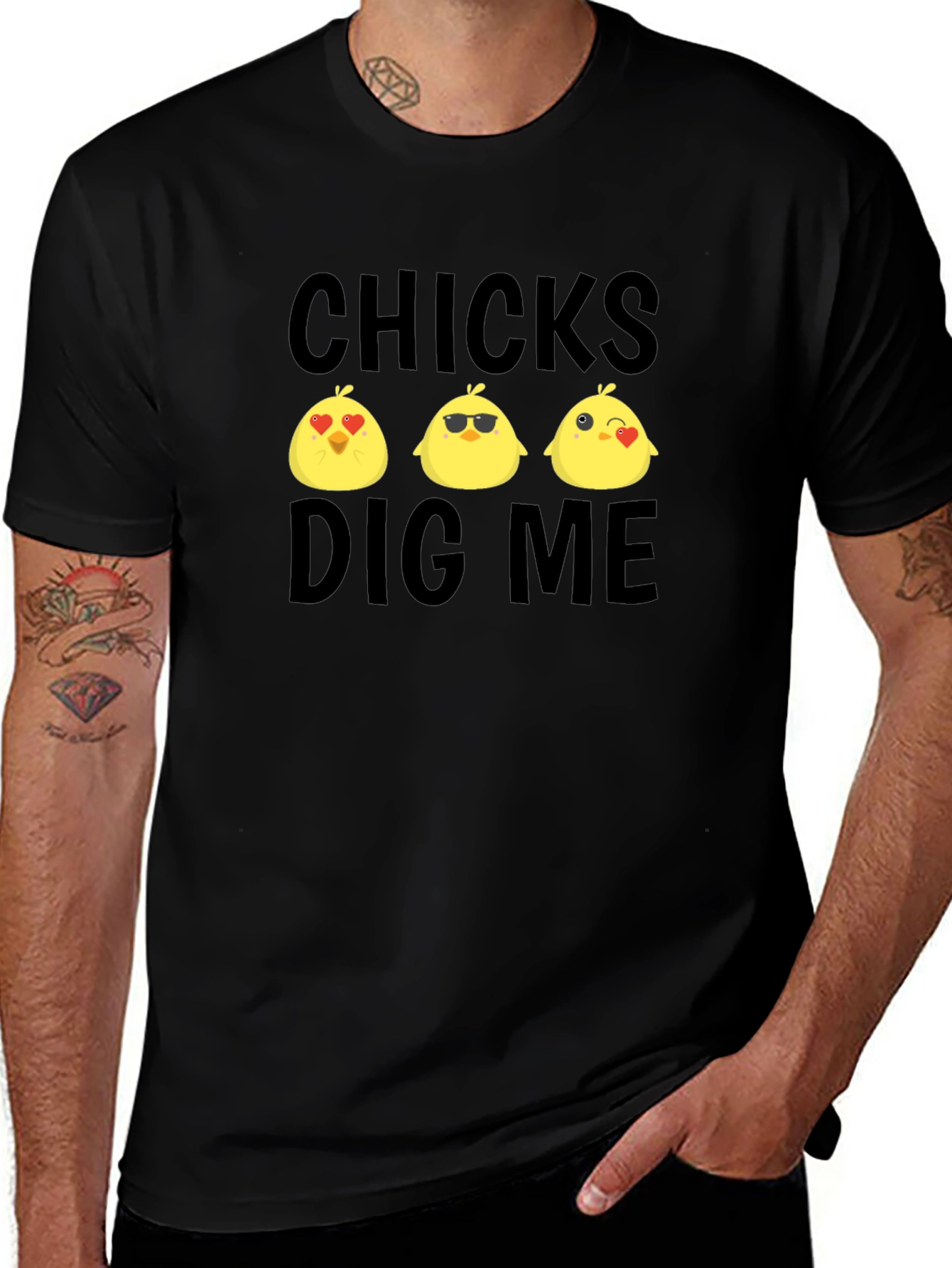 Chicks Dig Me Graphic Tee - Funny Easter T-Shirt