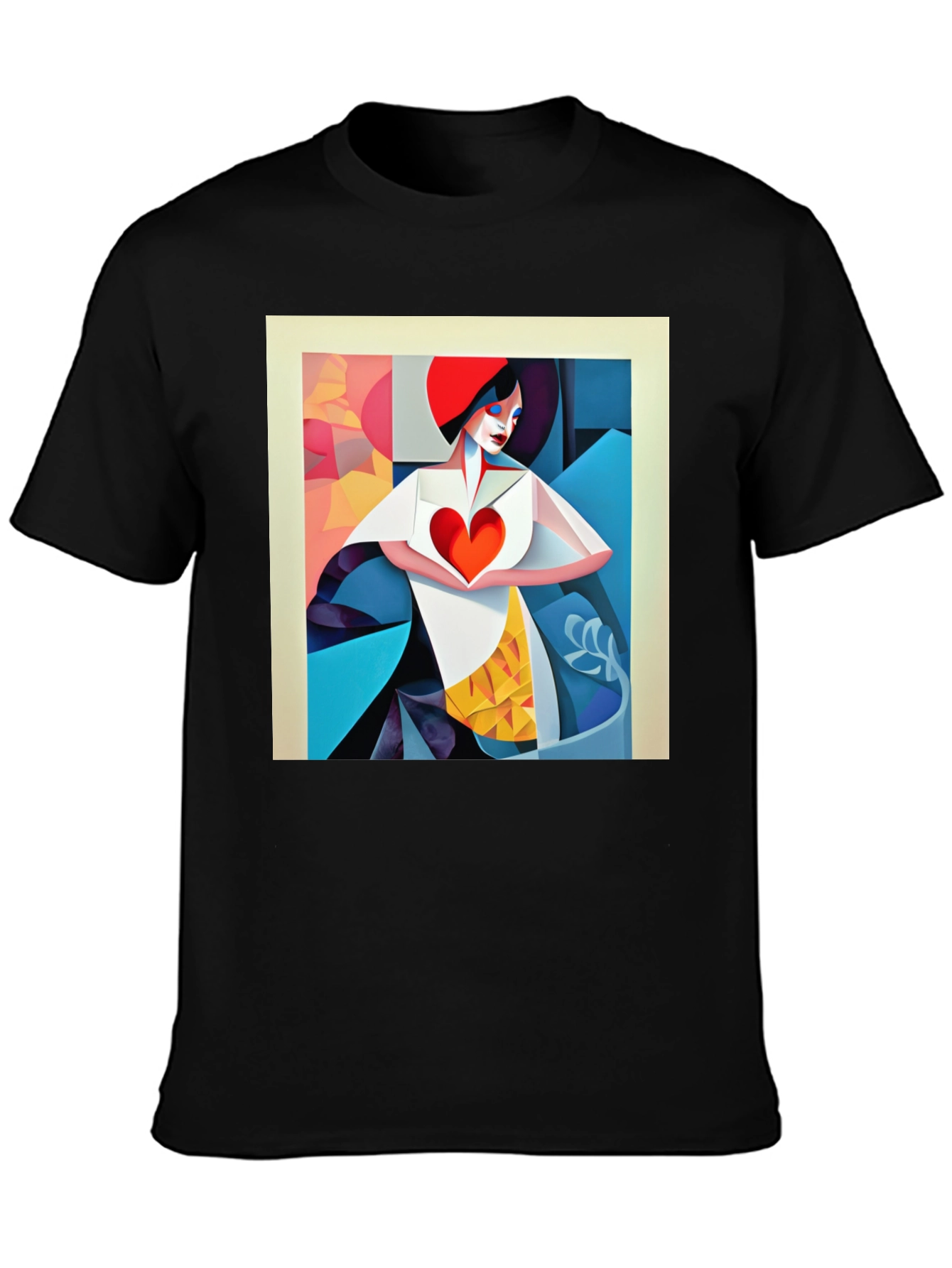 Abstract Heart Art Graphic Tee