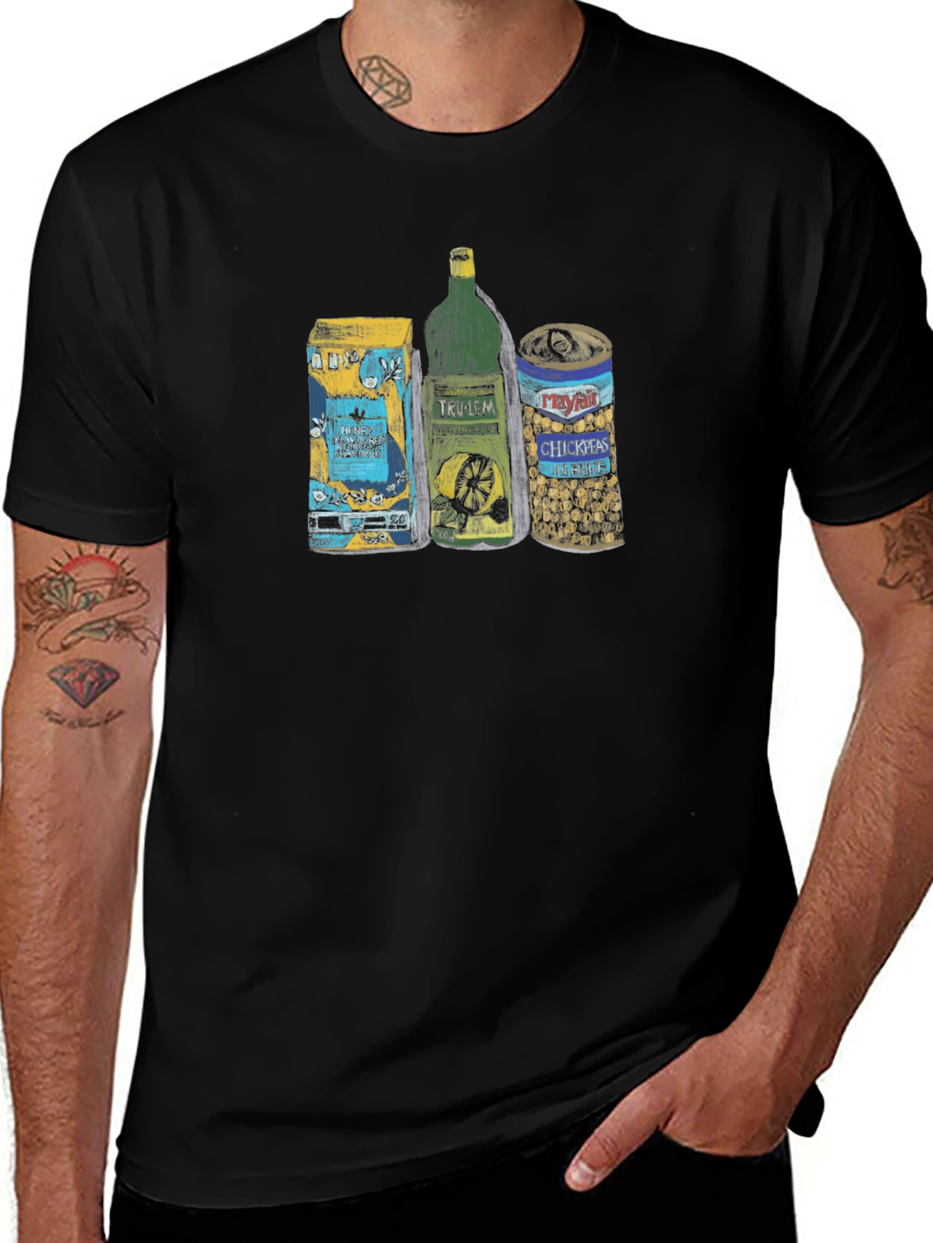 Novelty Graphic T-Shirt: Food Still Life
