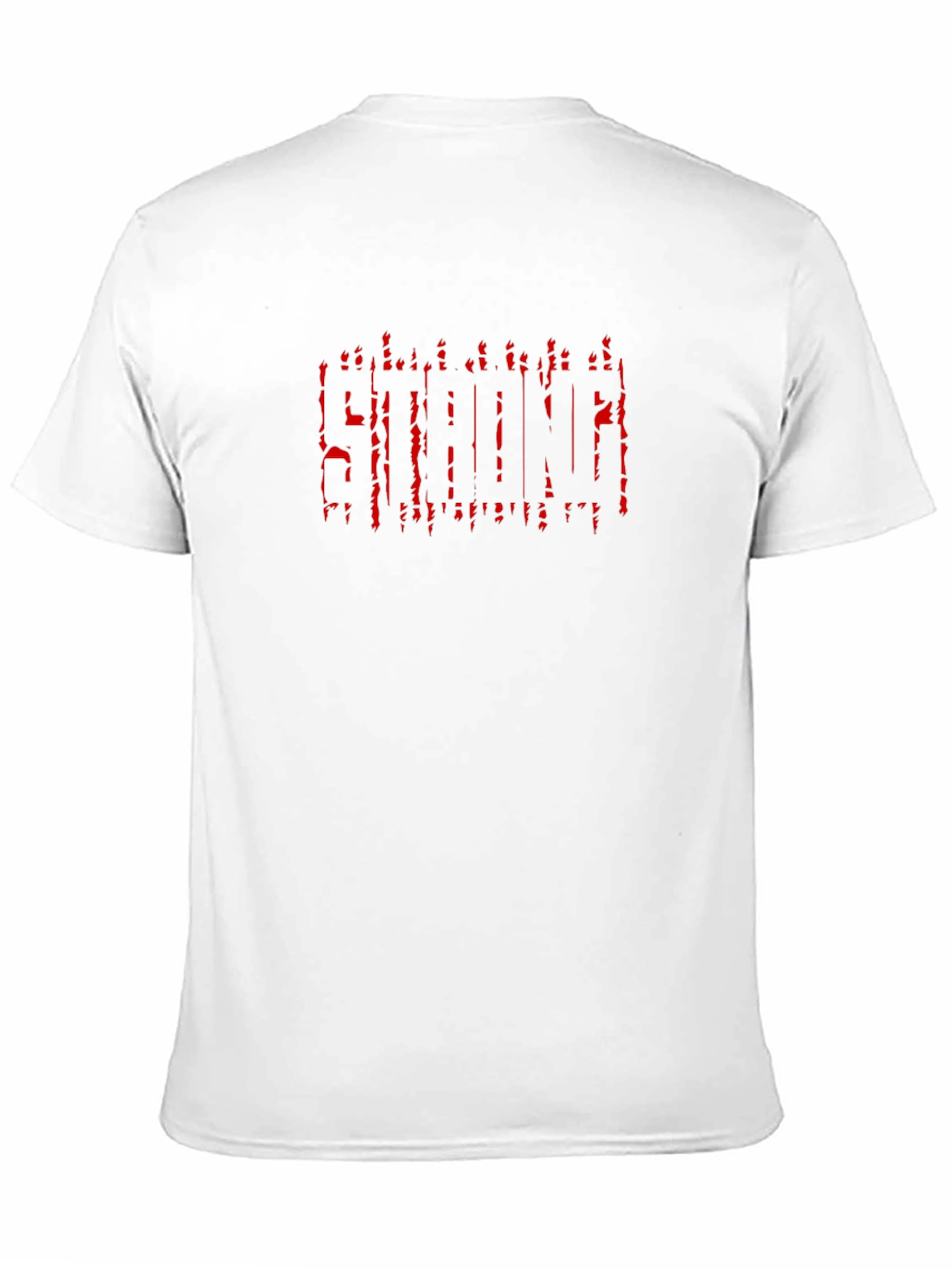 Strong Dripping Text Black T-Shirt