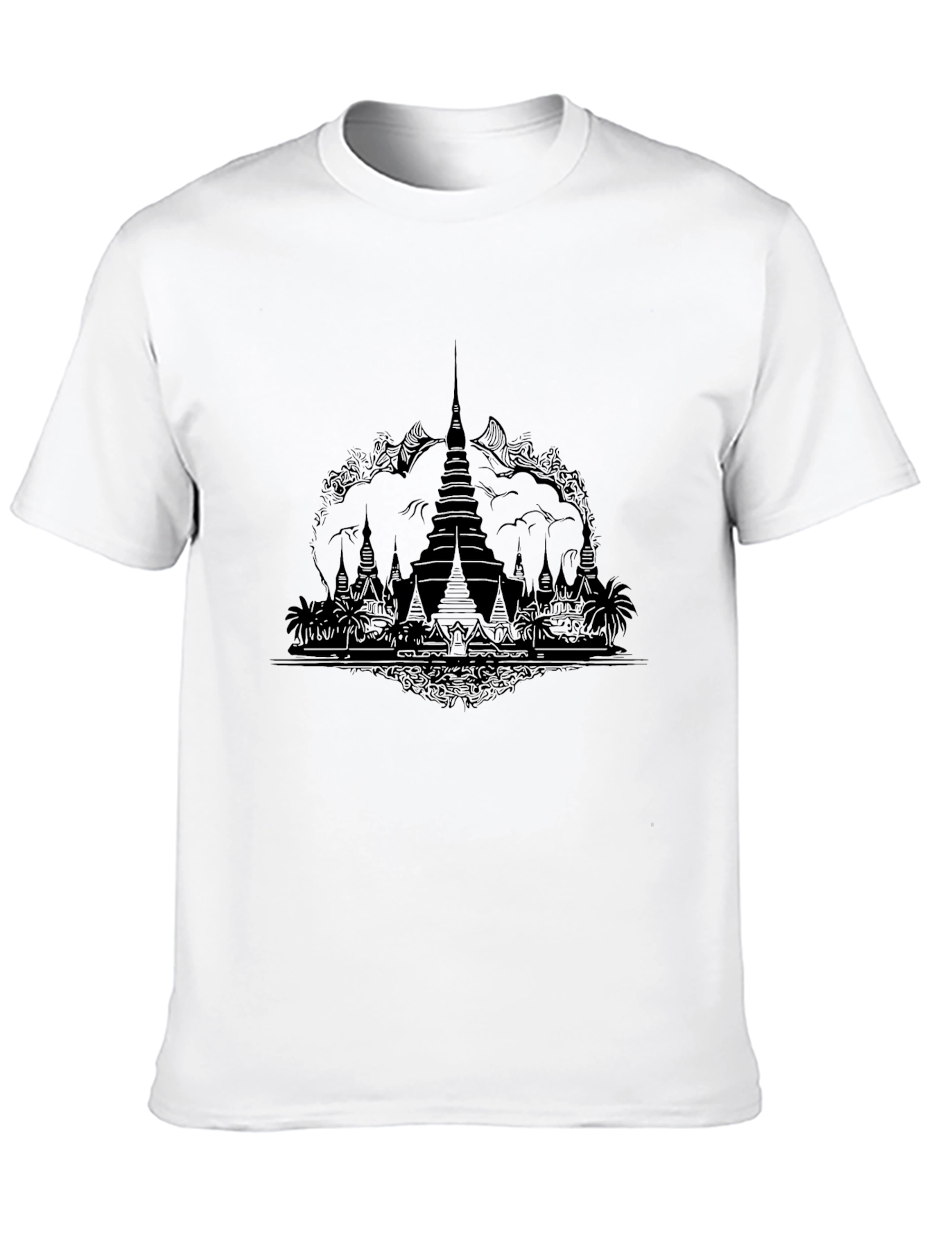 Black Temple Graphic Tee - Unisex