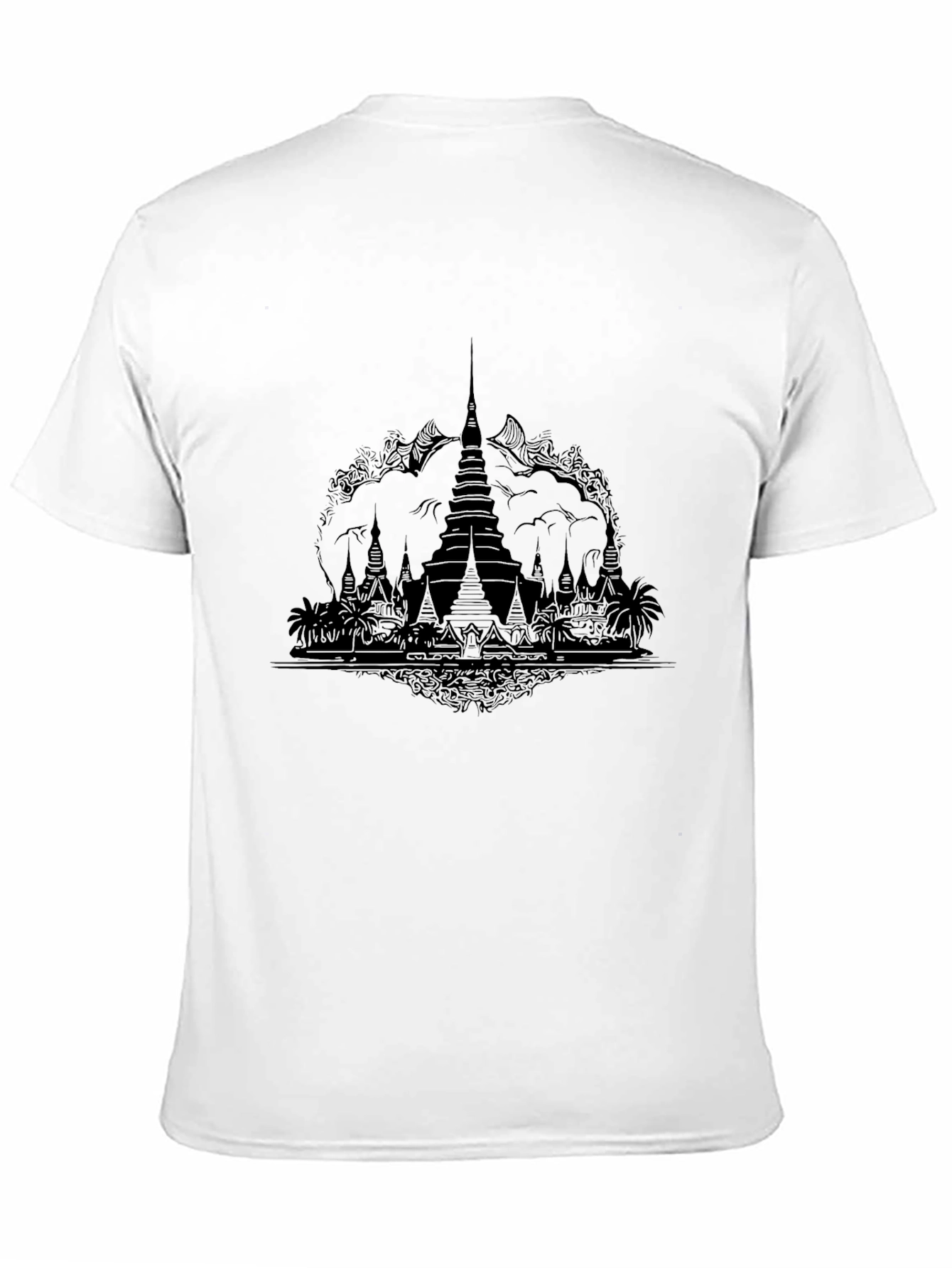 Black Temple Graphic Tee - Unisex