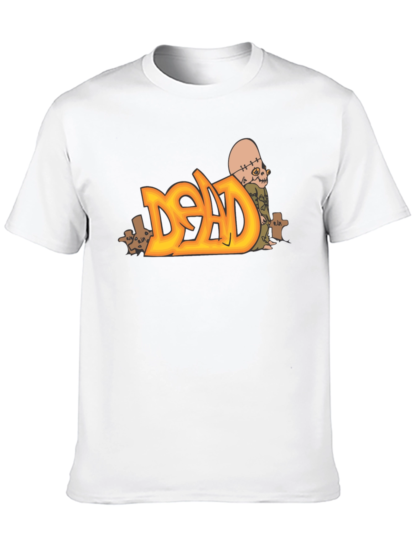Dead Zombie Graphic Tee - Black Cotton Blend