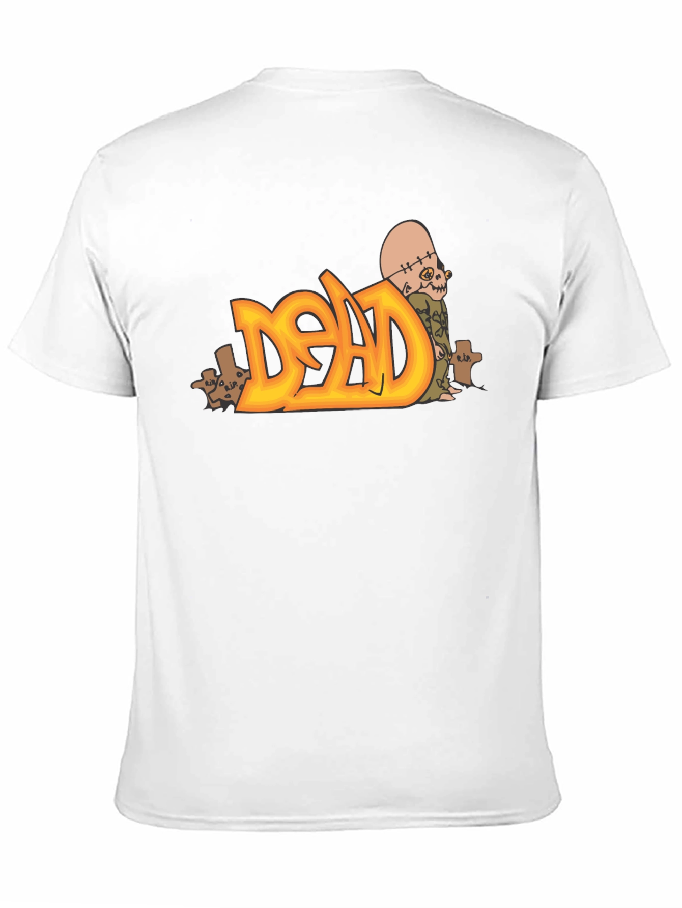 Dead Zombie Graphic Tee - Black Cotton Blend