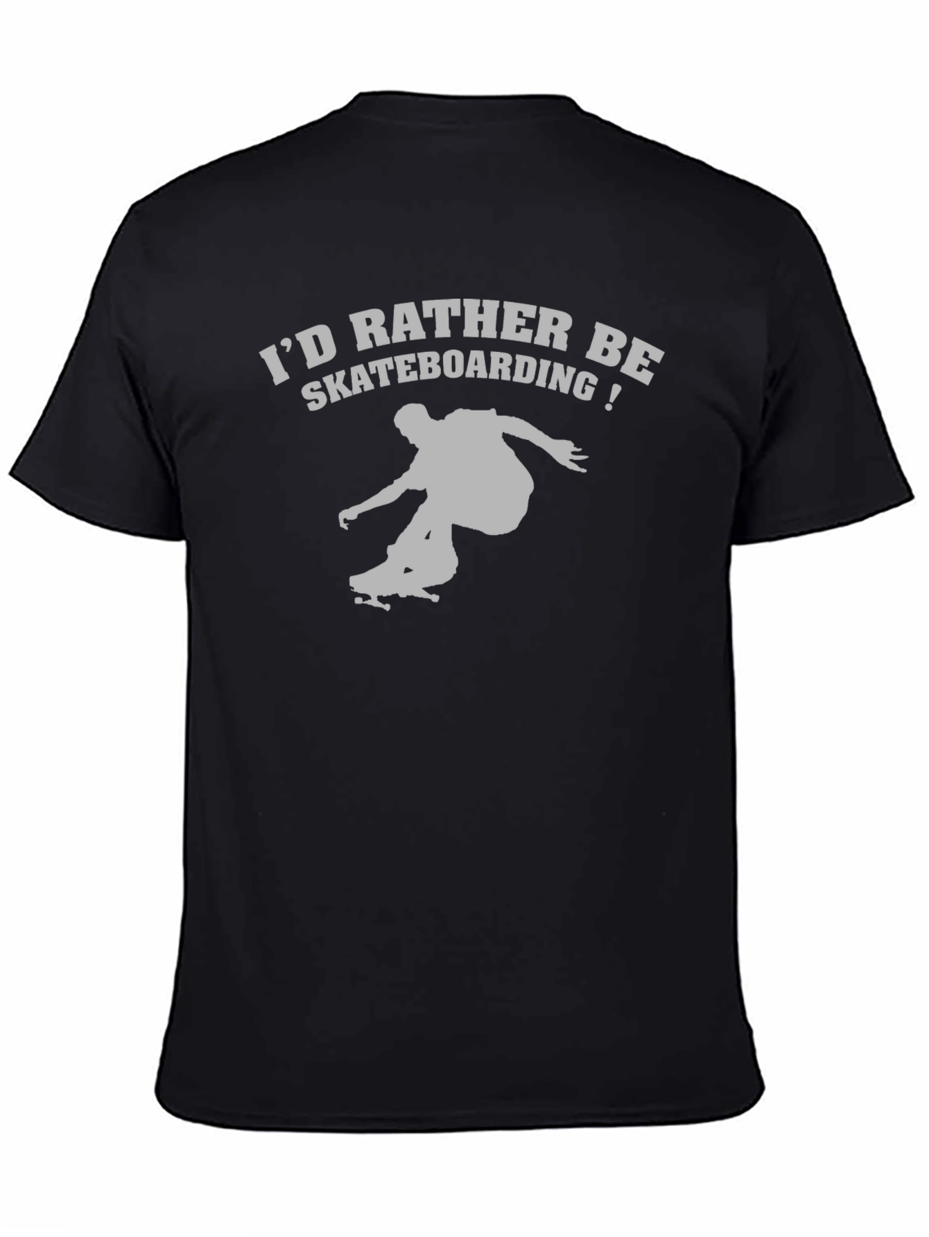 Skateboarding T-Shirt - Black Graphic Tee