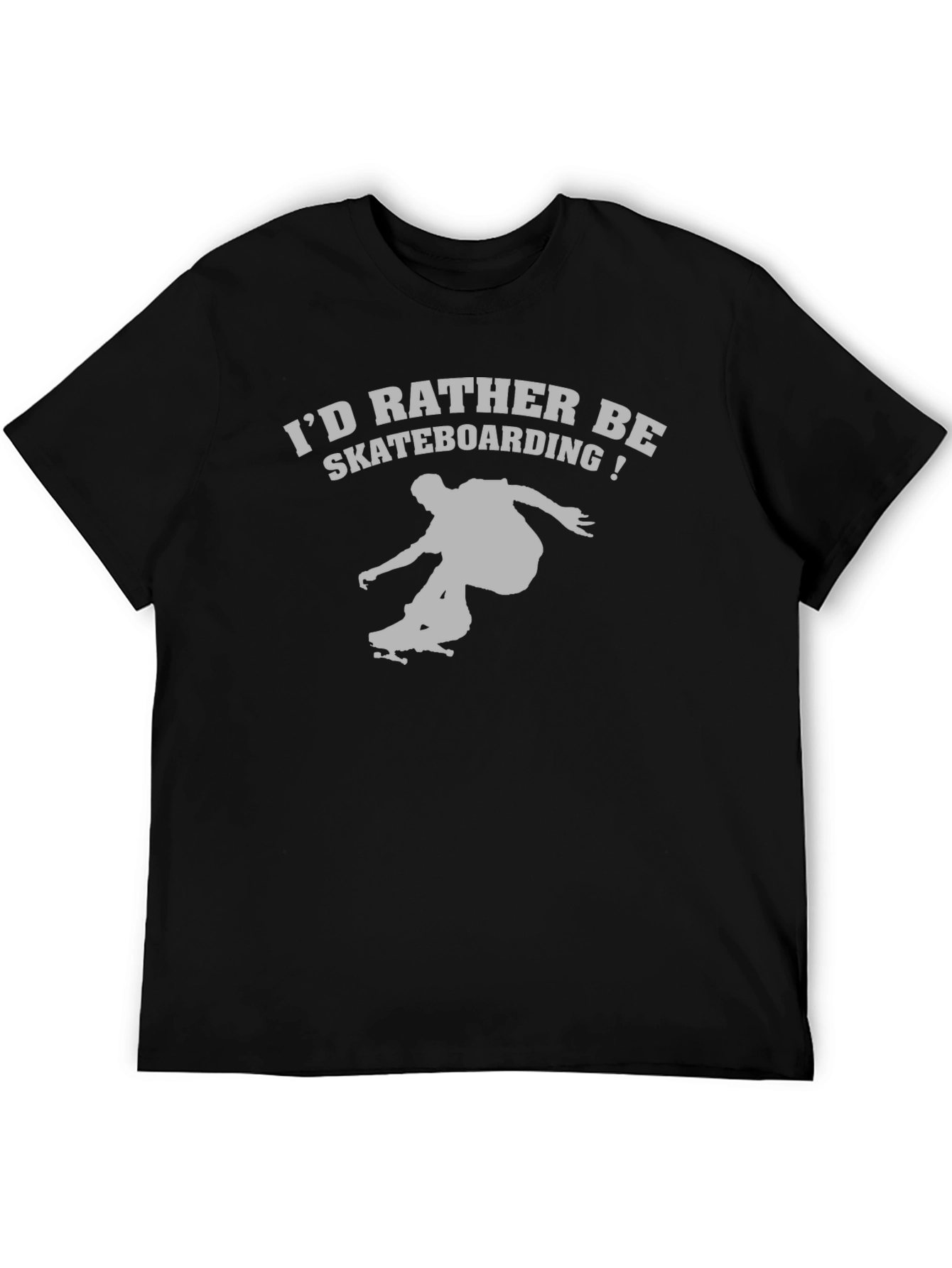 Skateboarding T-Shirt - Black Graphic Tee