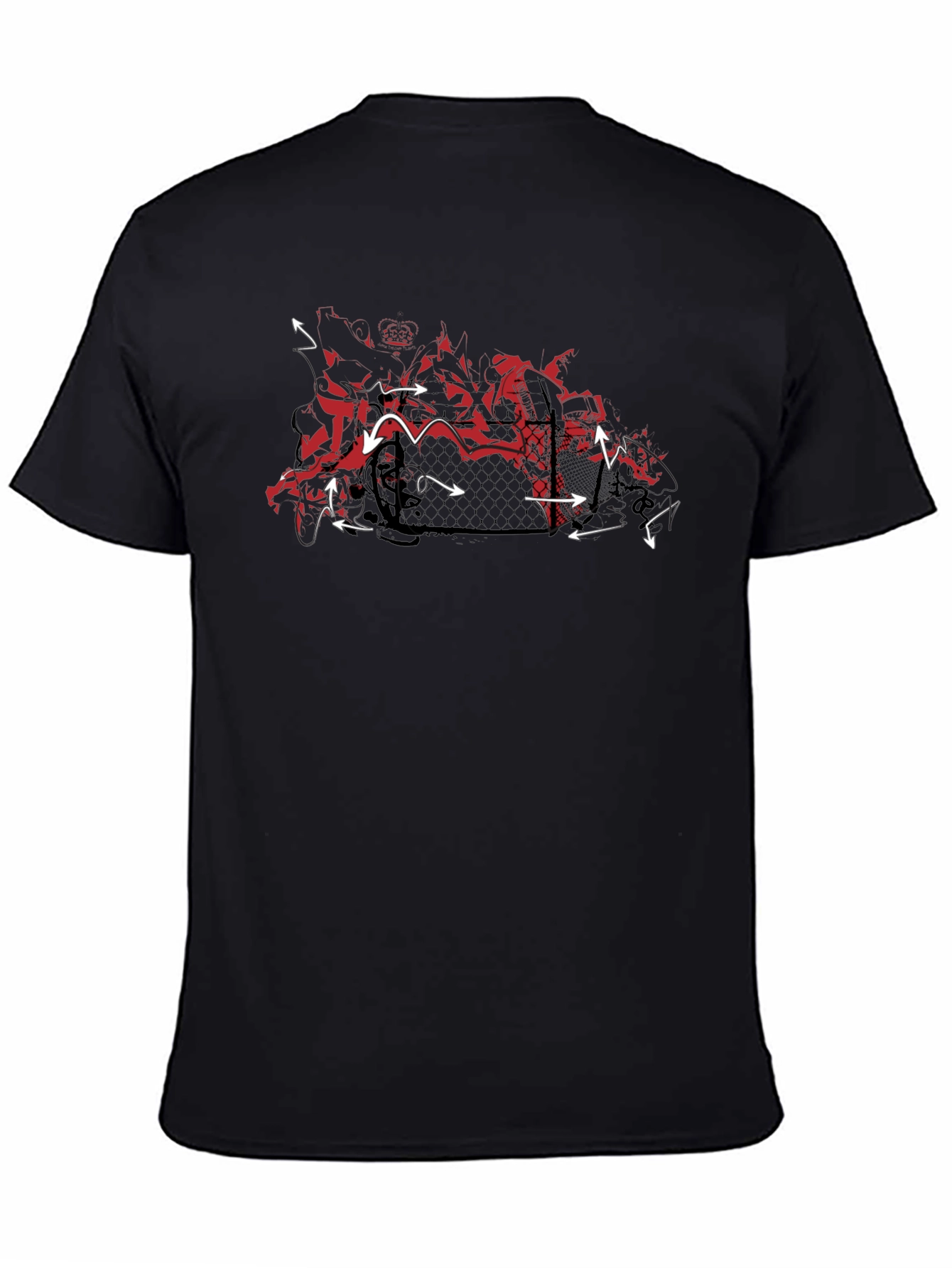 Urban Edge Graphic Tee - Black