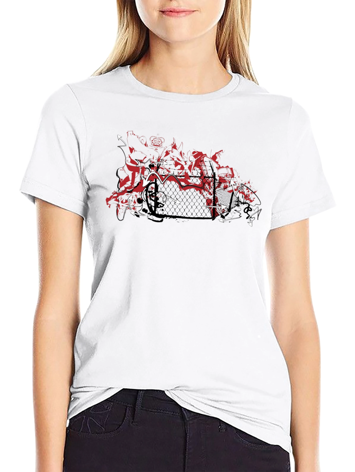 Urban Edge Graphic Tee - Black