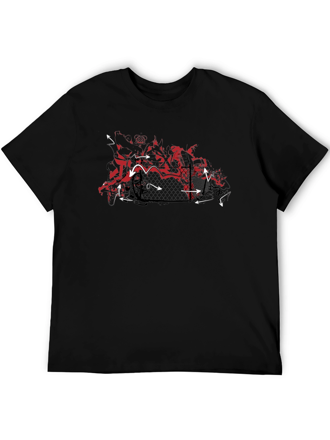 Urban Edge Graphic Tee - Black