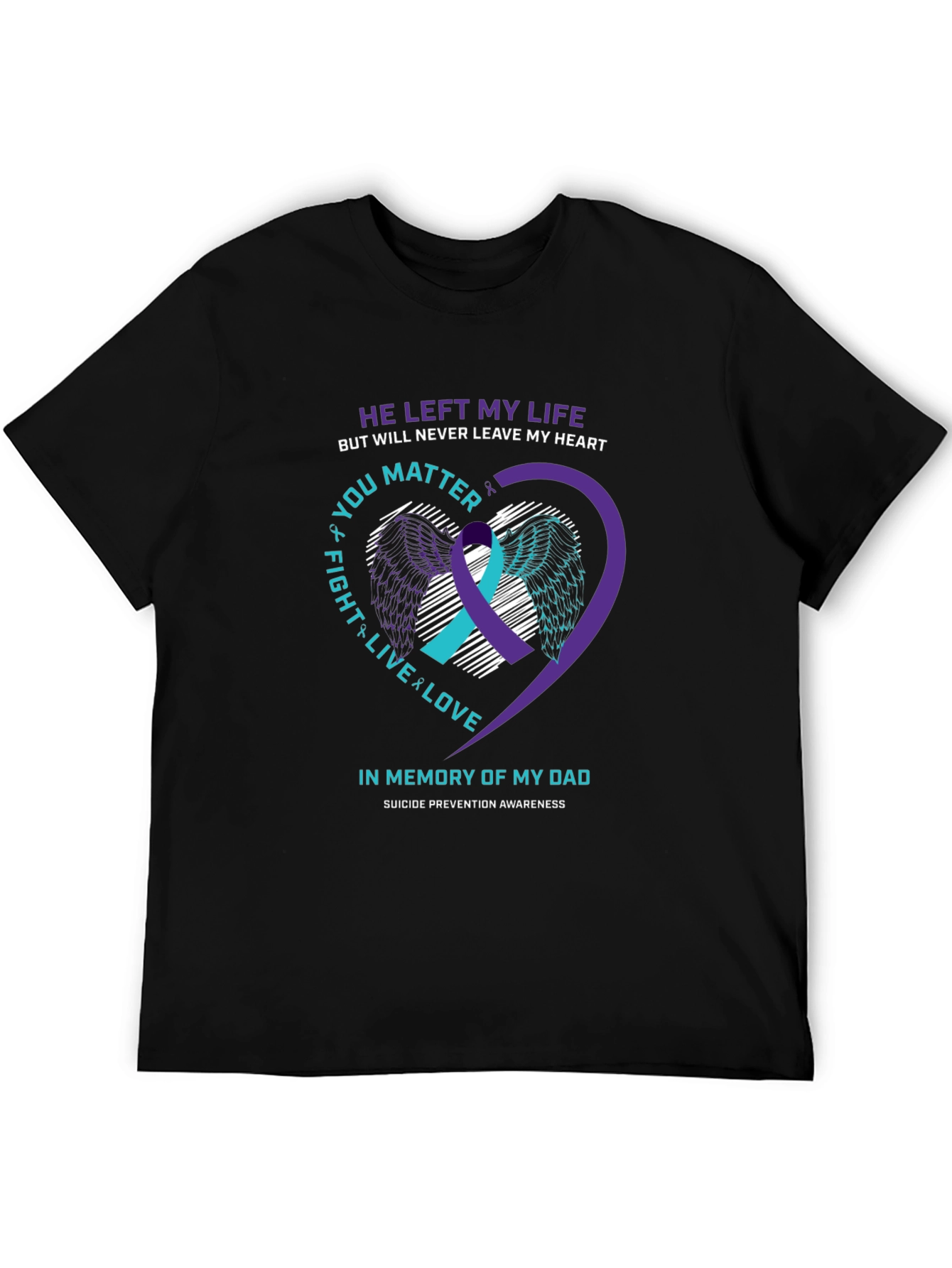 In Memory of Dad Suicide Awareness T-Shirt