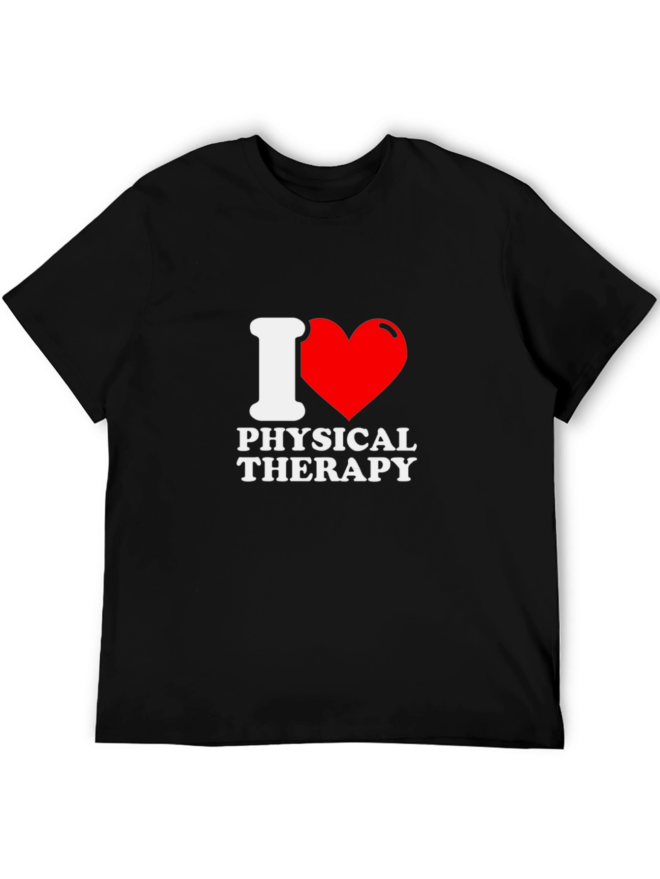 I Love Physical Therapy Black T-Shirt