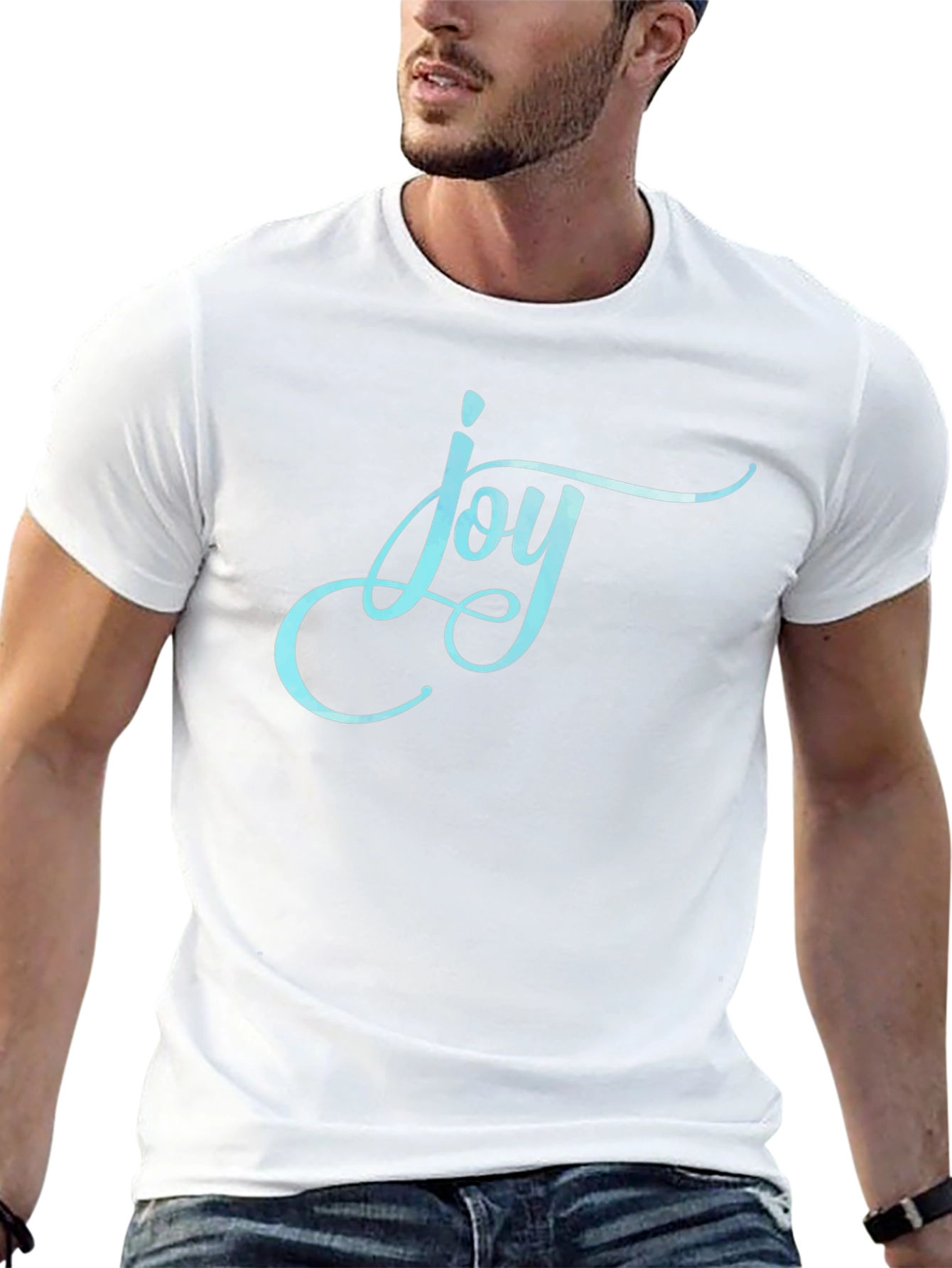 Joy Graphic Tee - Black Casual T-Shirt