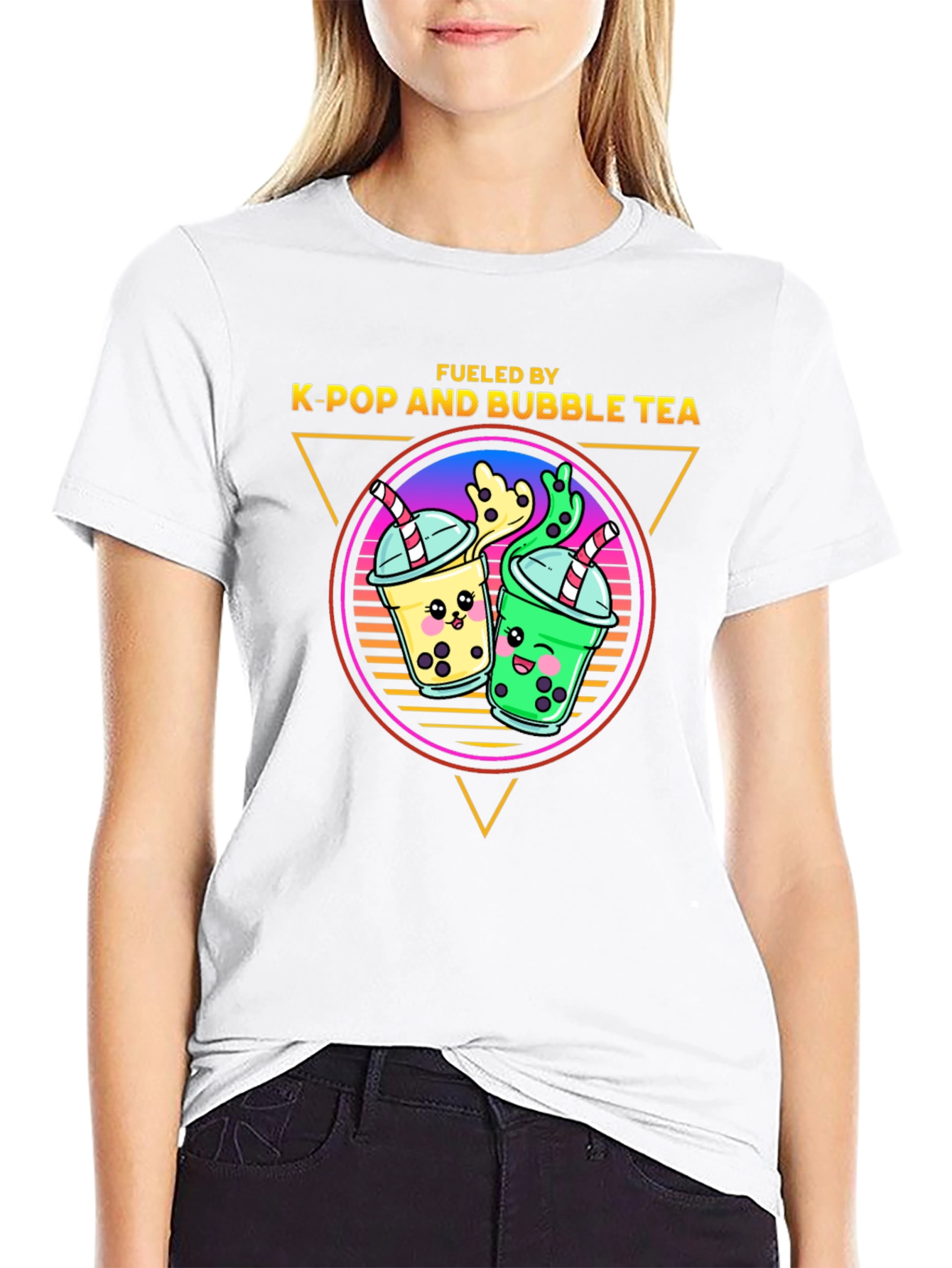 K-Pop & Bubble Tea Graphic T-Shirt