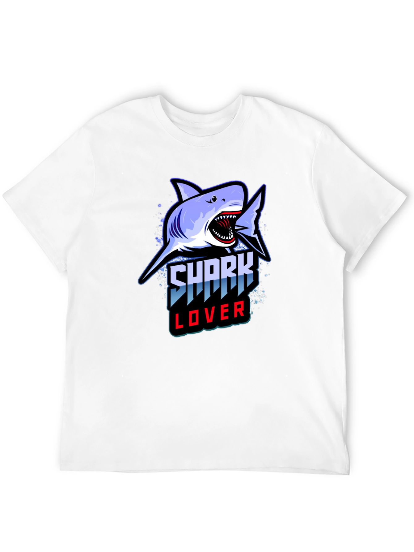 Shark Lover Graphic Tee - Black T-Shirt