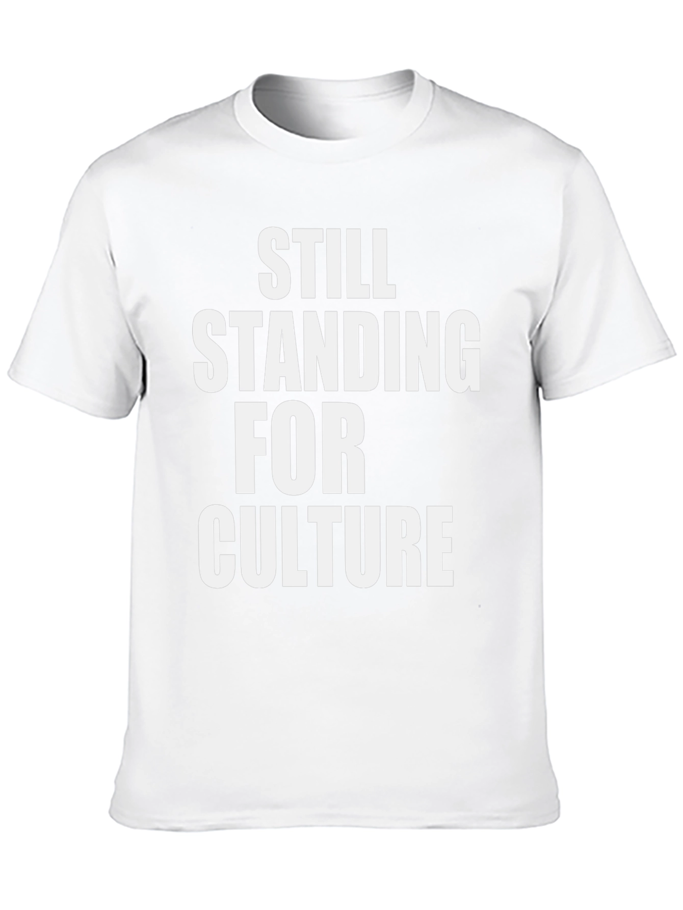 Still Standing For Culture Black Graphic T-Shirt