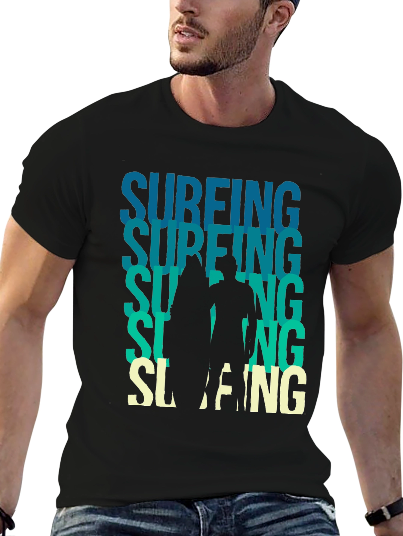 Surfing Graphic Tee - Cool Waves & Beach Vibes