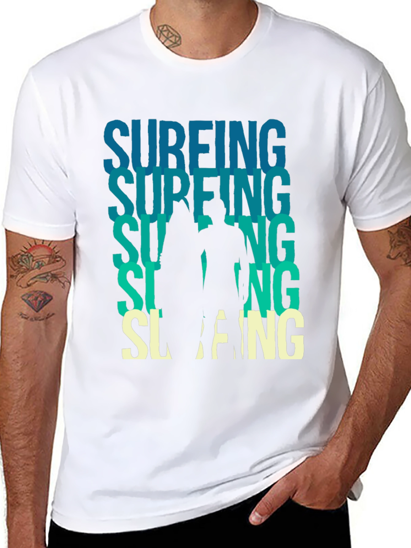 Surfing Graphic Tee - Cool Waves & Beach Vibes
