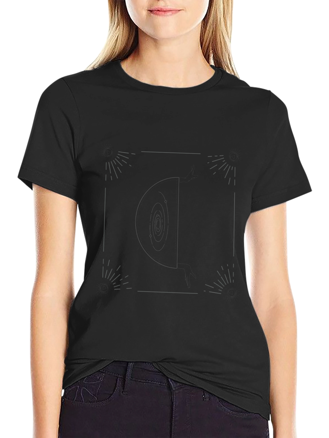 Black Crew Neck T-Shirt