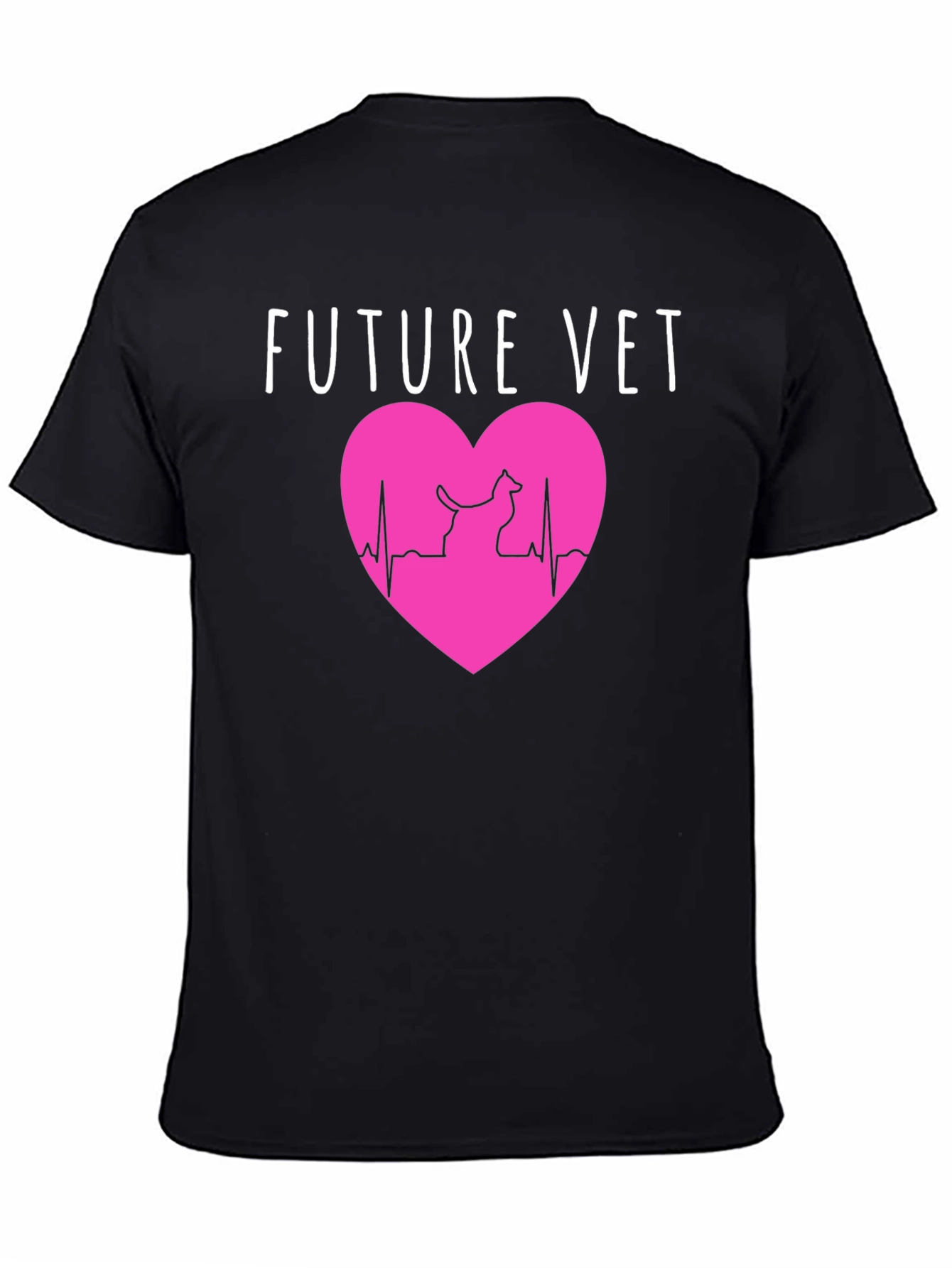 Future Vet T-Shirt: Heartbeat Animal Lover Design