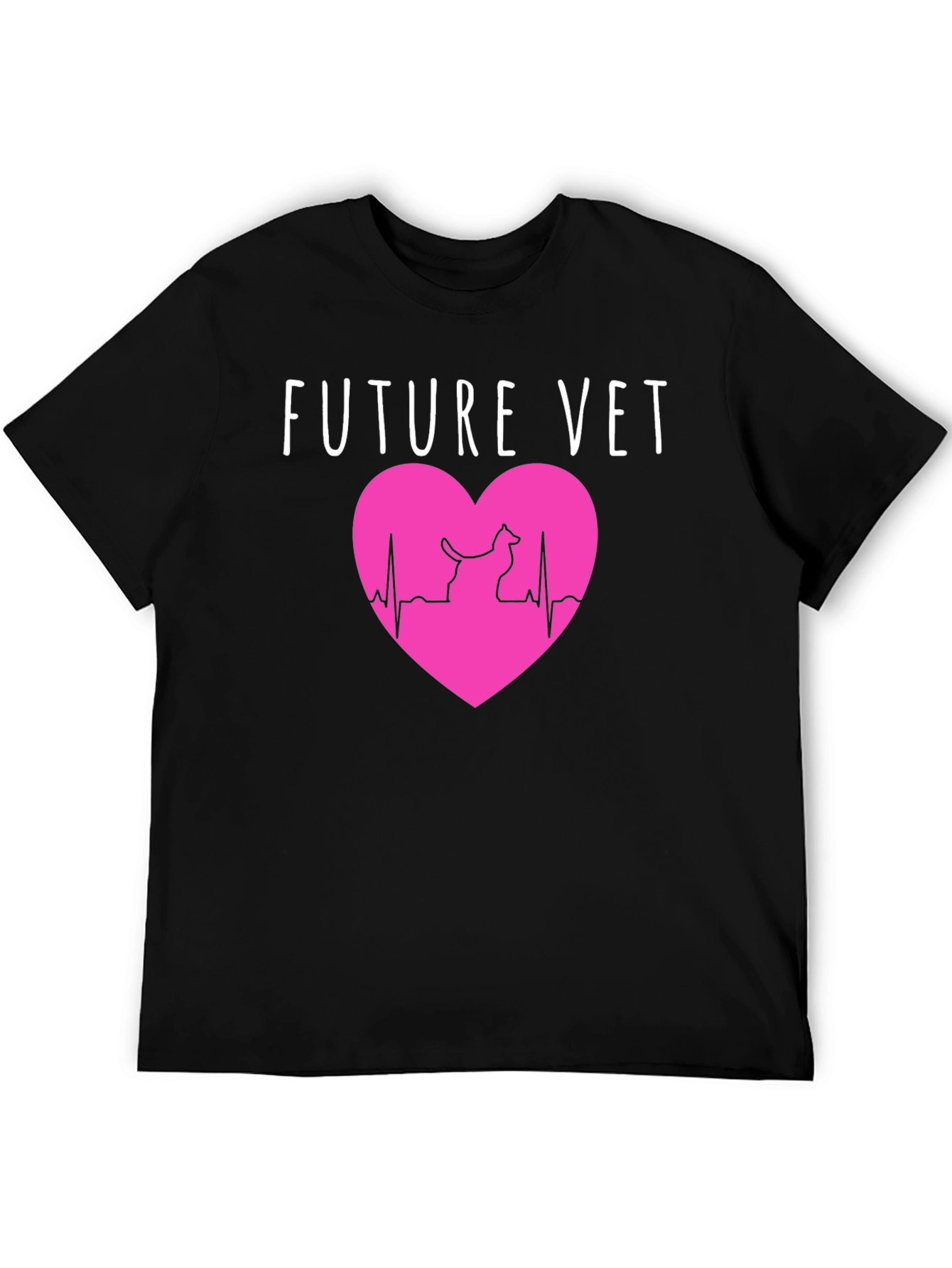 Future Vet T-Shirt: Heartbeat Animal Lover Design