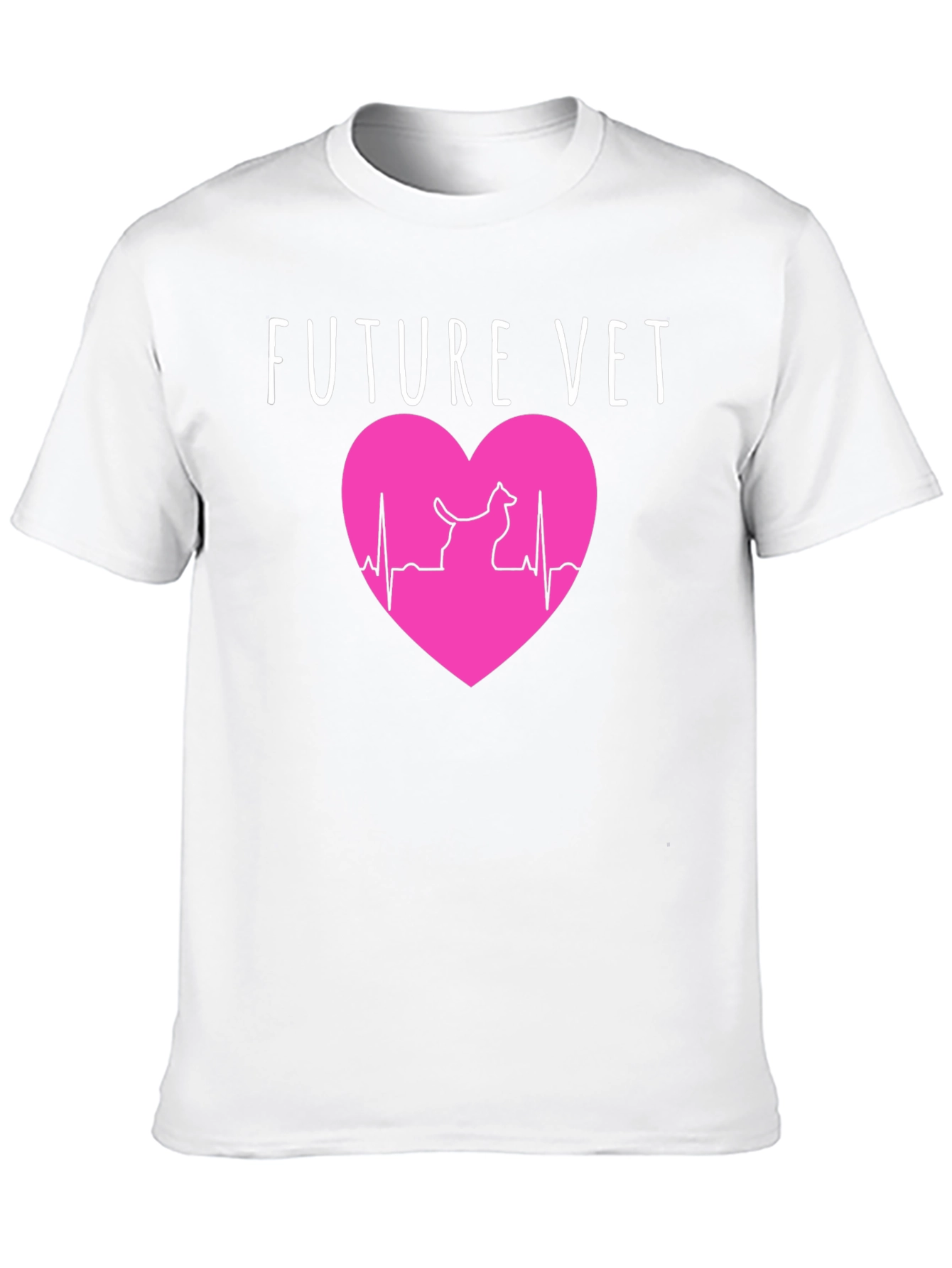 Future Vet T-Shirt: Heartbeat Animal Lover Design
