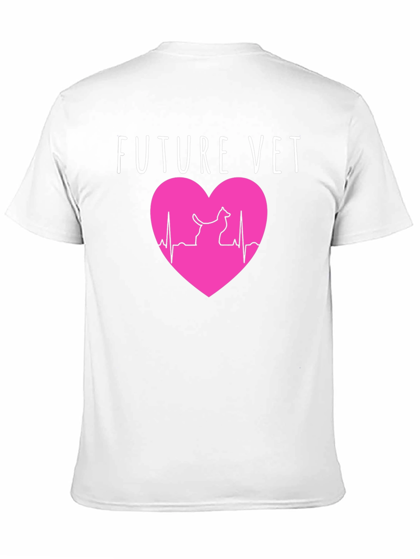 Future Vet T-Shirt: Heartbeat Animal Lover Design