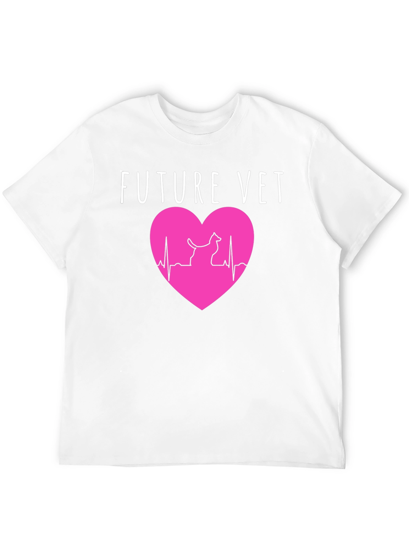 Future Vet T-Shirt: Heartbeat Animal Lover Design