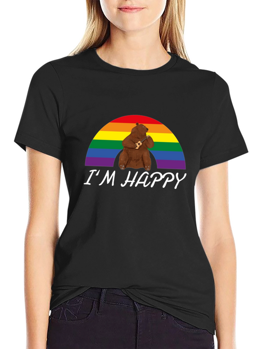Im Happy Bear Rainbow Pride T-Shirt