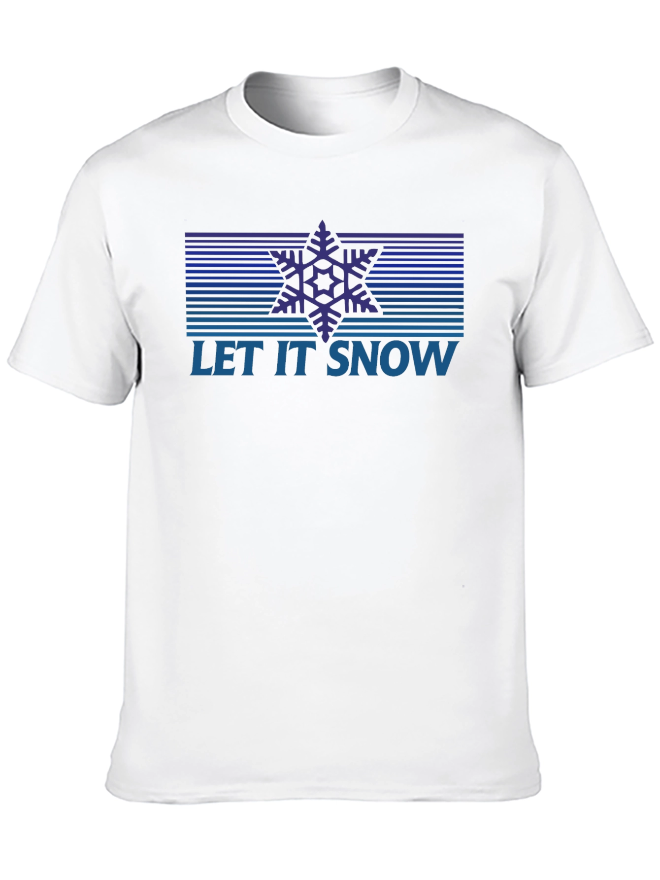Let It Snow Retro Snowflake Graphic Tee