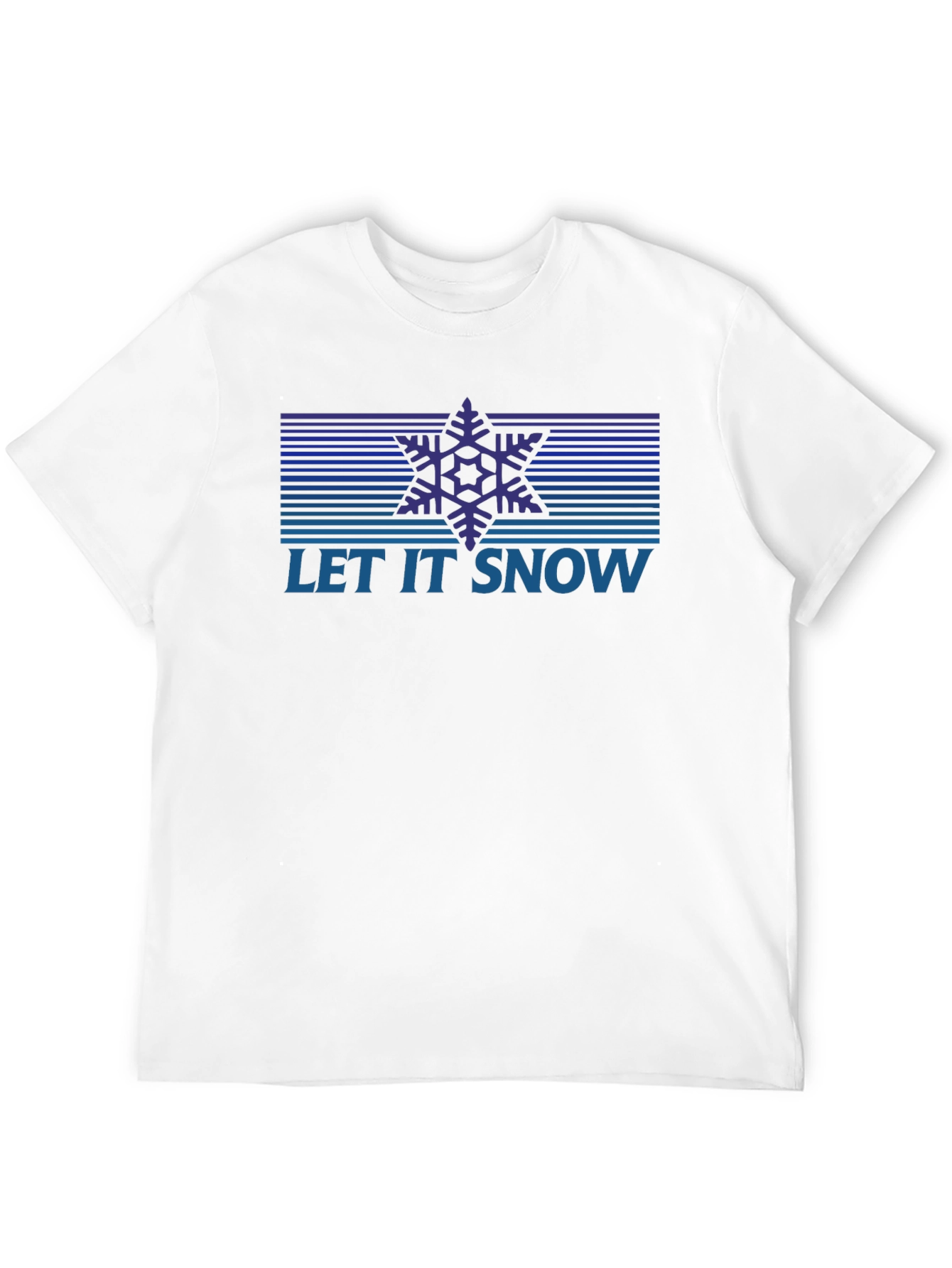 Let It Snow Retro Snowflake Graphic Tee