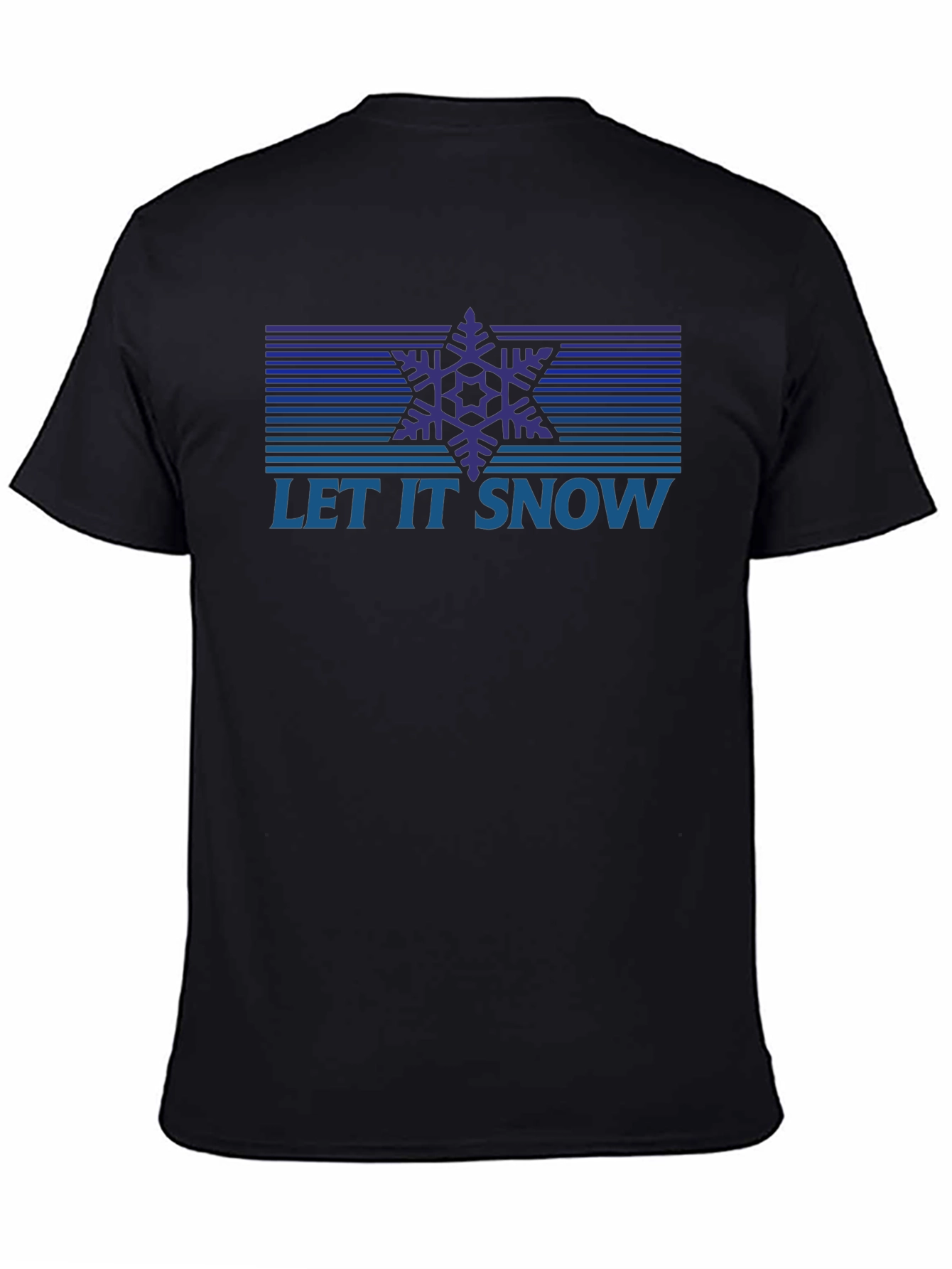 Let It Snow Retro Snowflake Graphic Tee