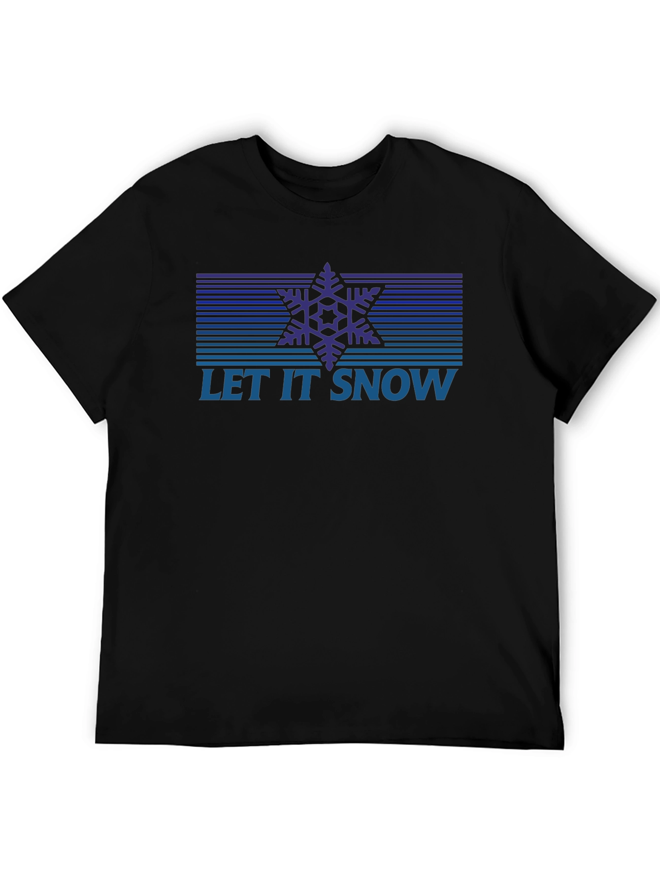 Let It Snow Retro Snowflake Graphic Tee