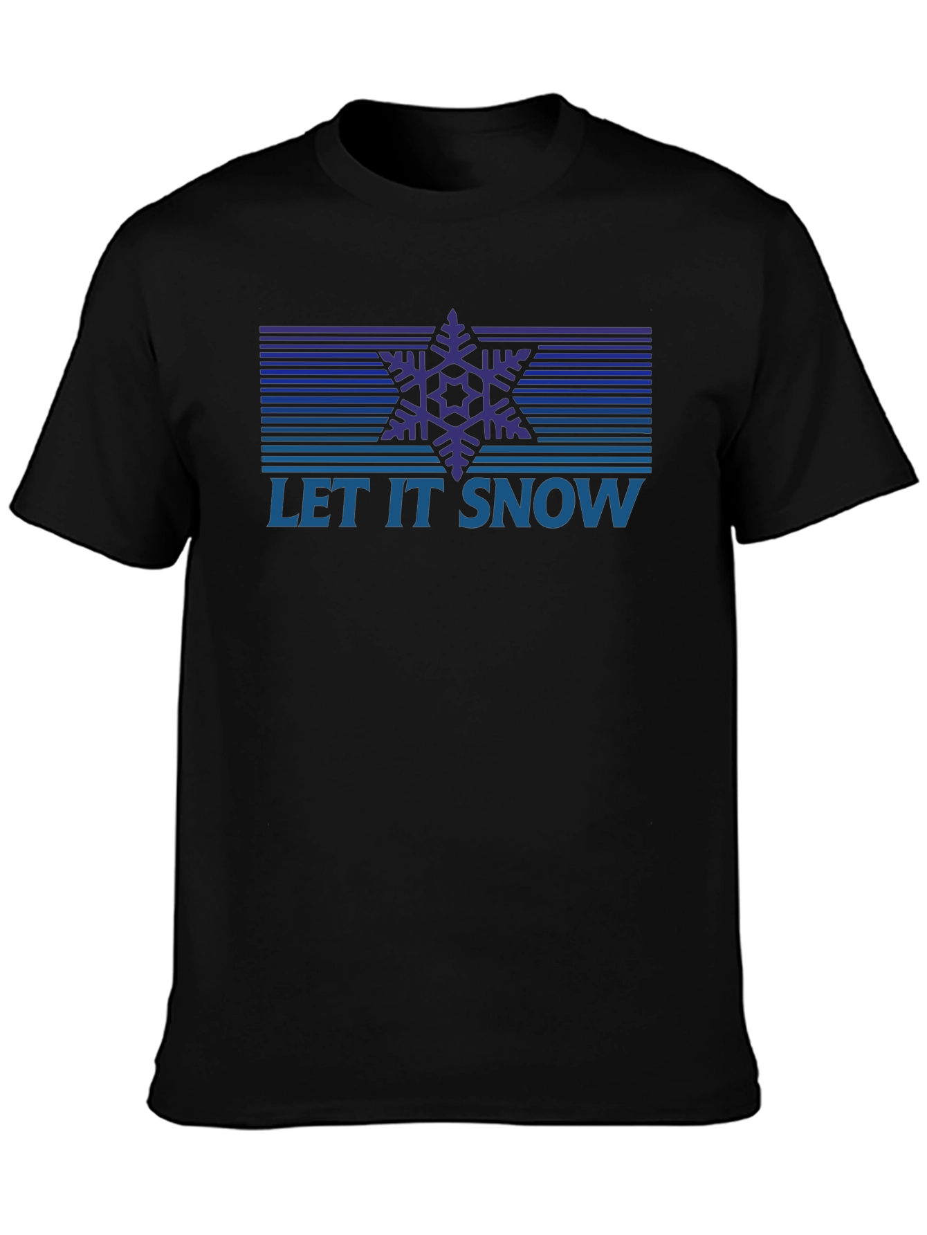 Let It Snow Retro Snowflake Graphic Tee