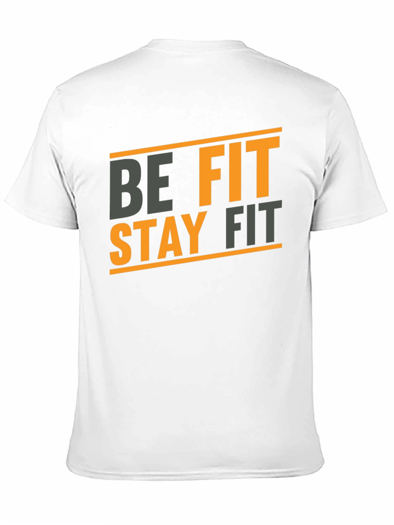Be Fit Stay Fit Black Graphic Tee