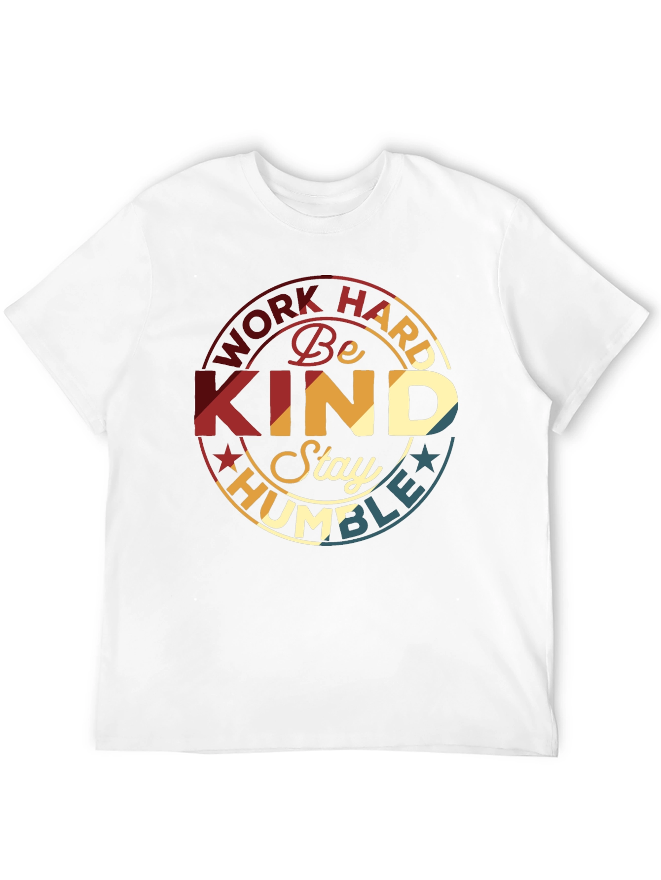 Work Hard Be Kind T-Shirt - Retro Design
