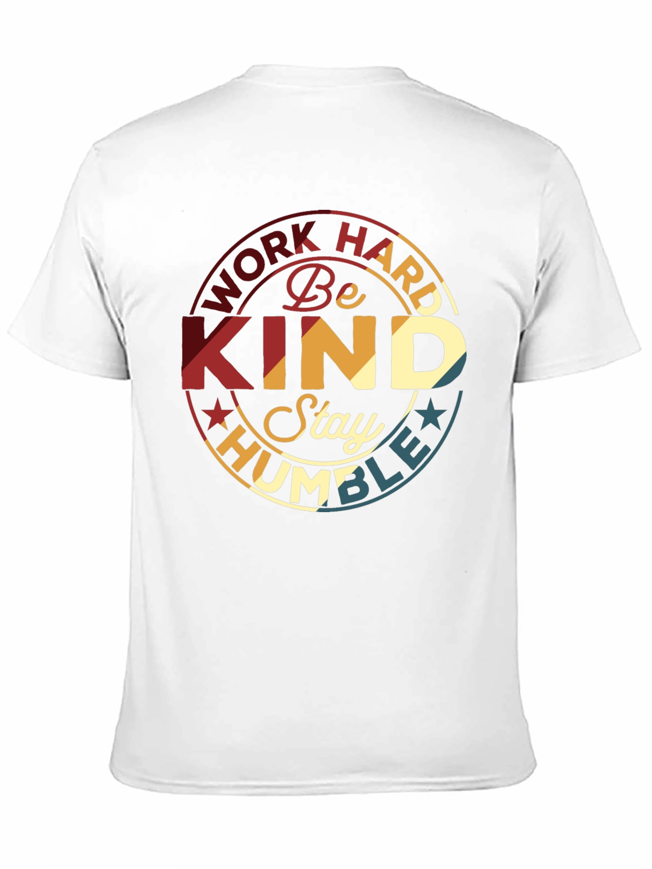 Work Hard Be Kind T-Shirt - Retro Design
