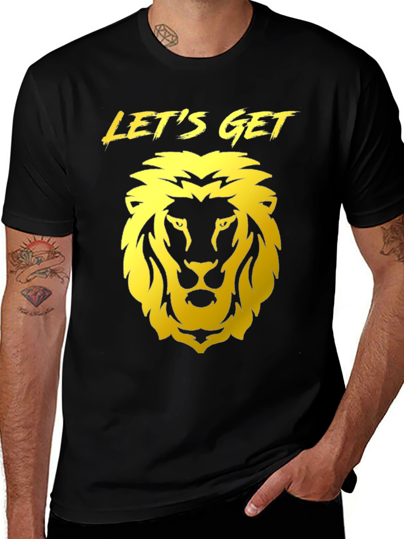 Lion Graphic Tee - Lets Get It T-Shirt