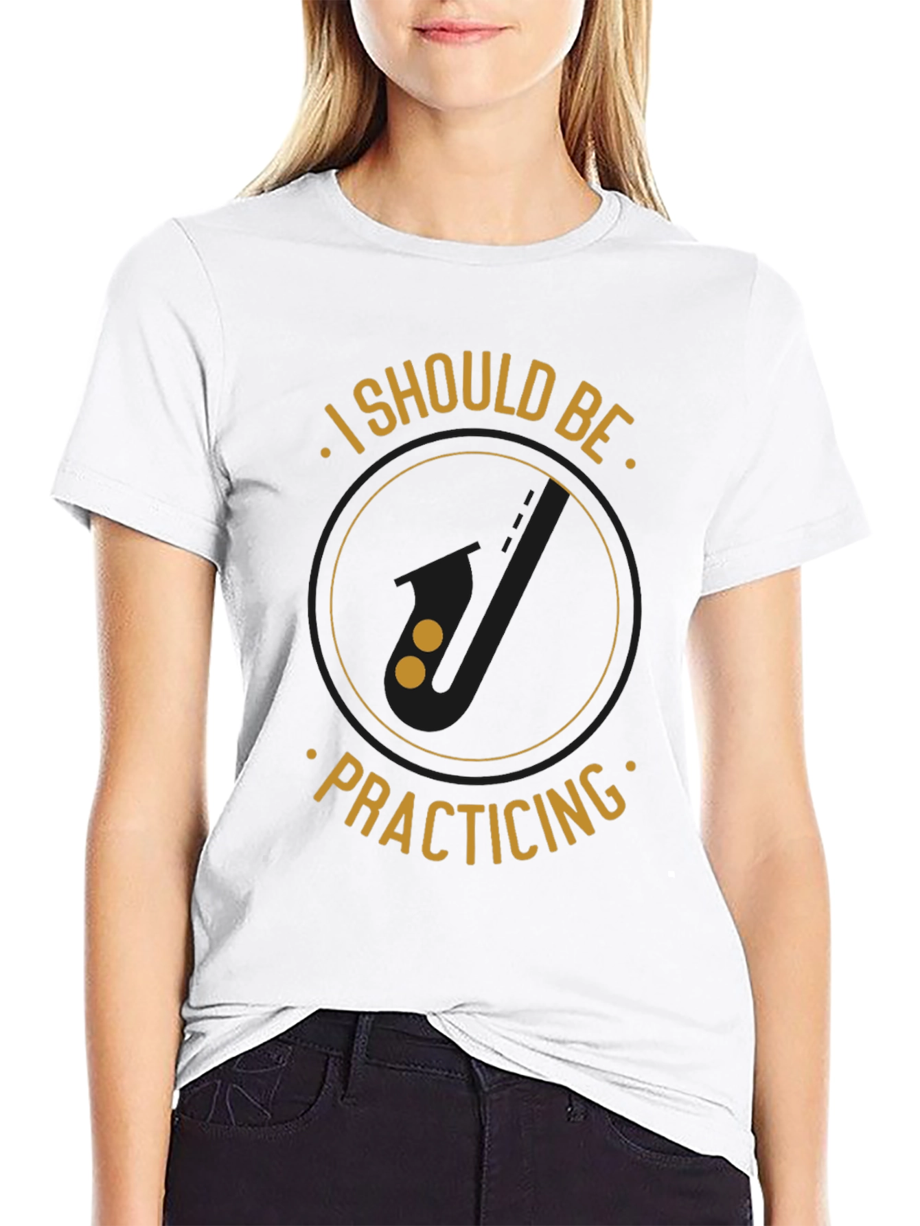 I Should Be Practicing Black T-Shirt