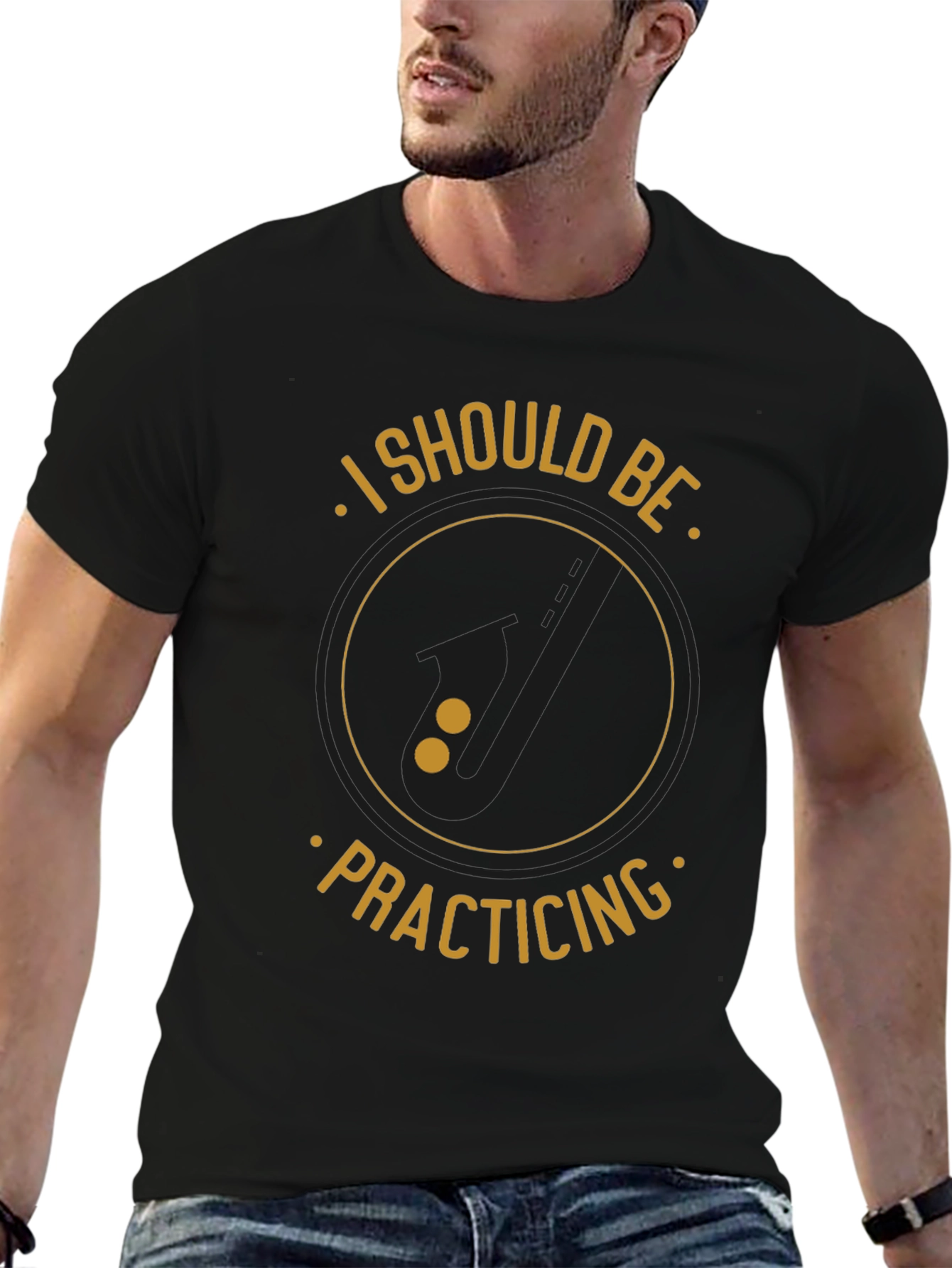 I Should Be Practicing Black T-Shirt