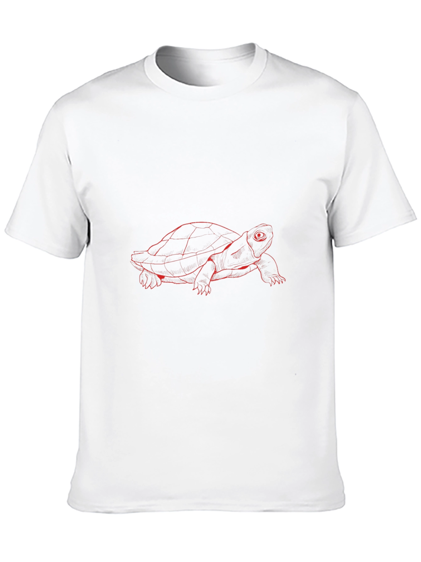Red Turtle Graphic Black T-Shirt