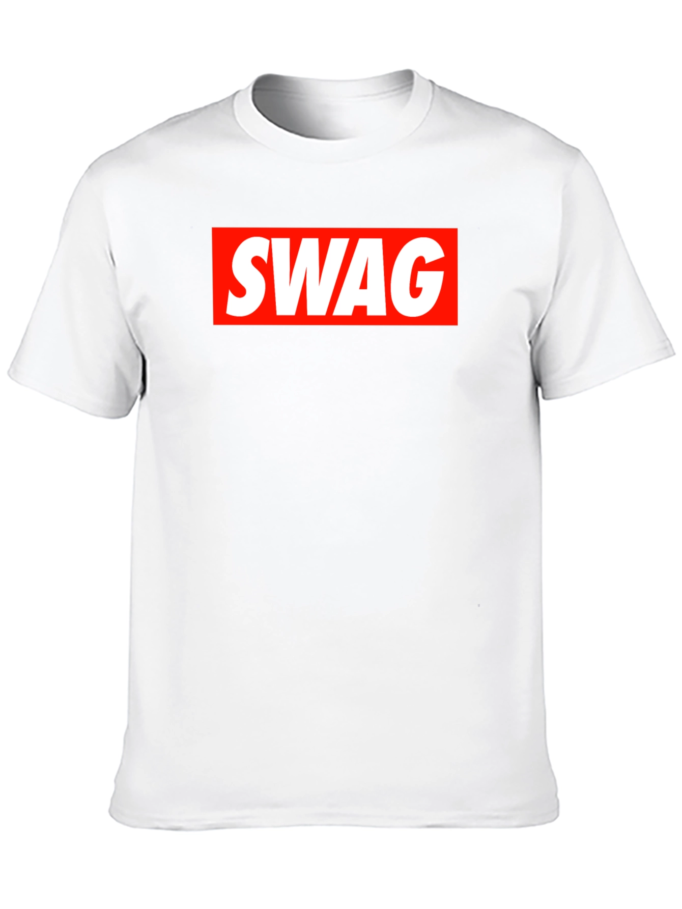 Mens Black T-Shirt with SWAG Graphic